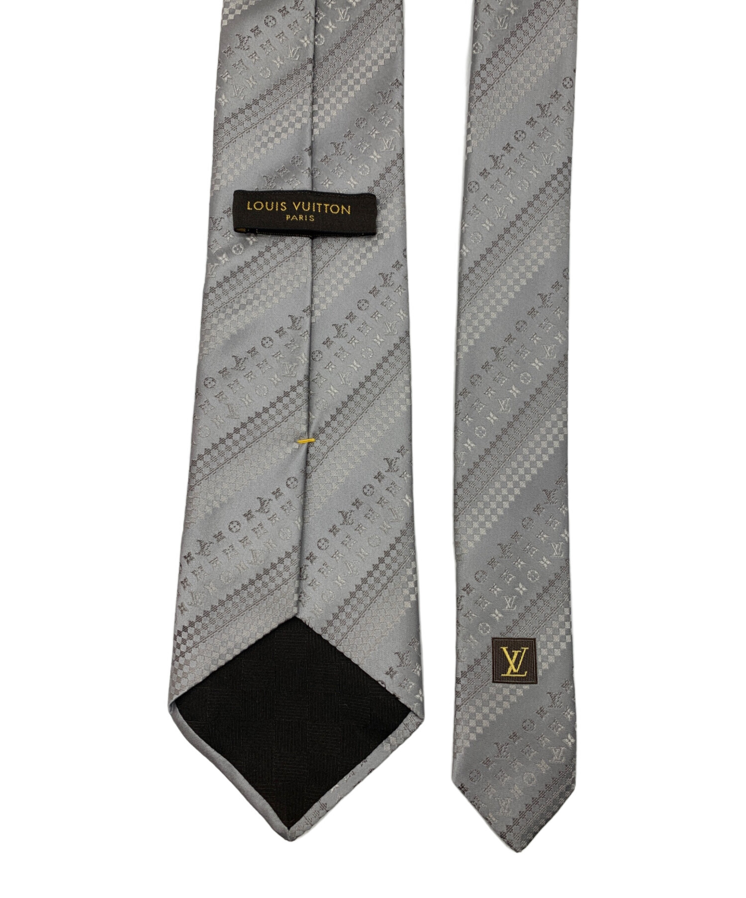中古・古着通販】LOUIS VUITTON (ルイ ヴィトン) ネクタイ グレー