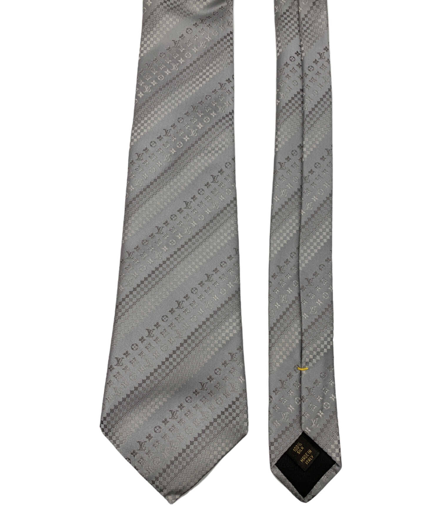 中古・古着通販】LOUIS VUITTON (ルイ ヴィトン) ネクタイ グレー
