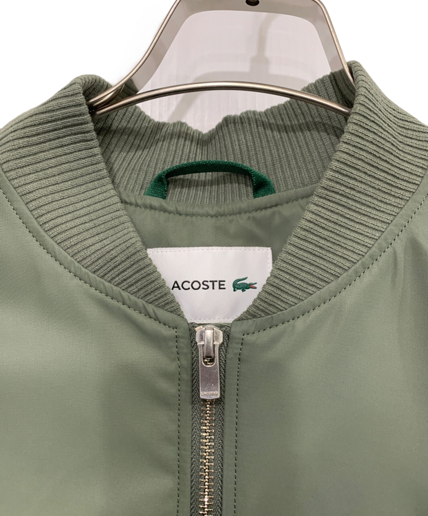LACOSTE ダークグリーン ジップアップジャケット US M Unisex Lacoste x Clot Zip-Up Sweatshirt - Sweaters & Sweatshirts