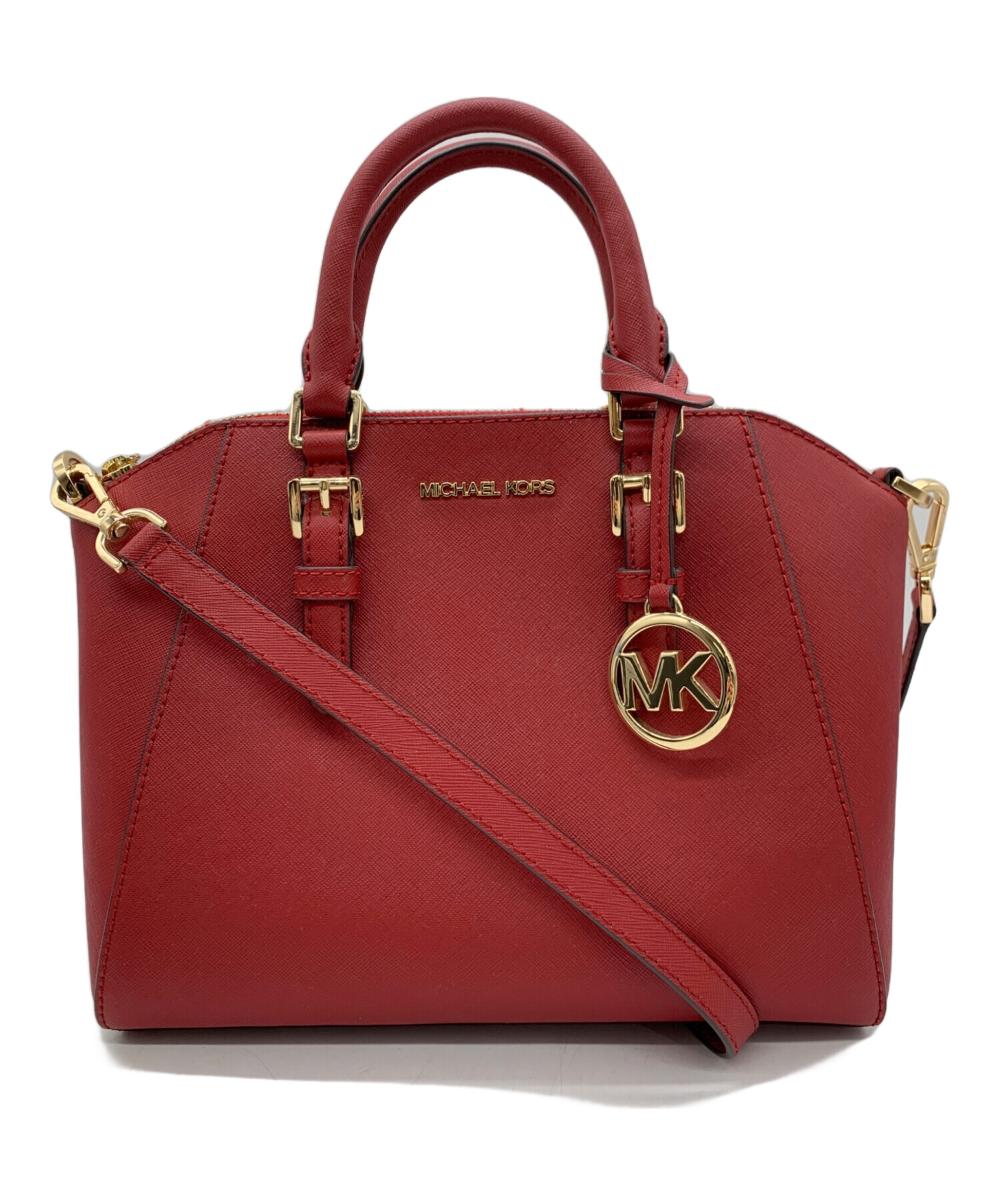 中古・古着通販】MICHAEL KORS (マイケル・コース) 2WAYバッグ レッド