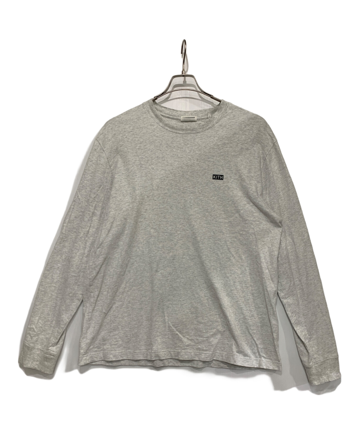 KITH 長袖カットソー　グレージュ 中古・古着通販】KITH (キス) 長袖カットソー グレー サイズ:L