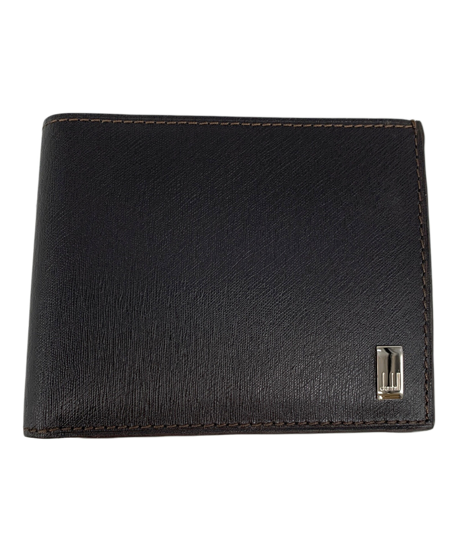 中古・古着通販】dunhill (ダンヒル) 2つ折り財布 ブラック｜ブランド