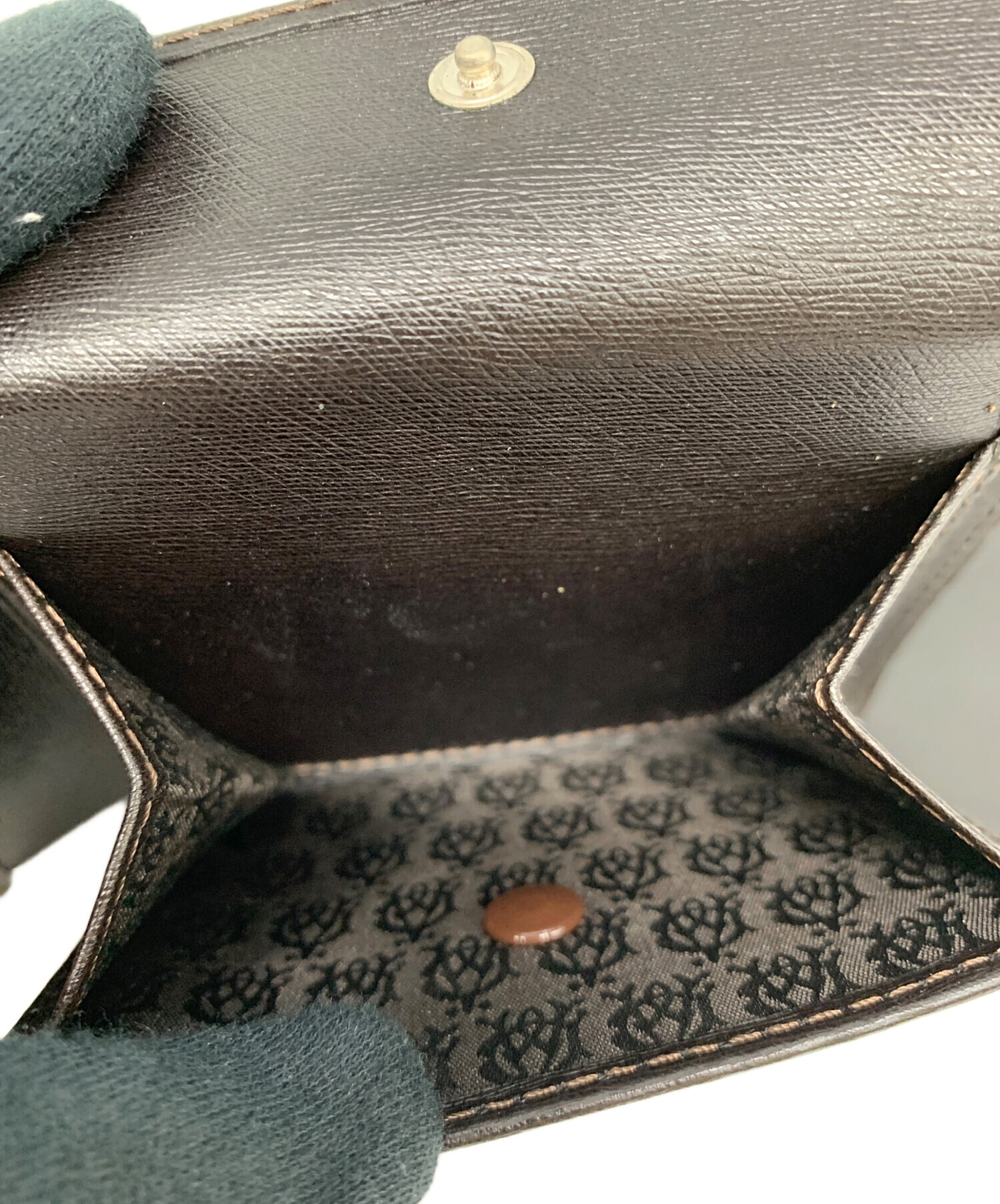 中古・古着通販】dunhill (ダンヒル) 2つ折り財布 ブラック｜ブランド