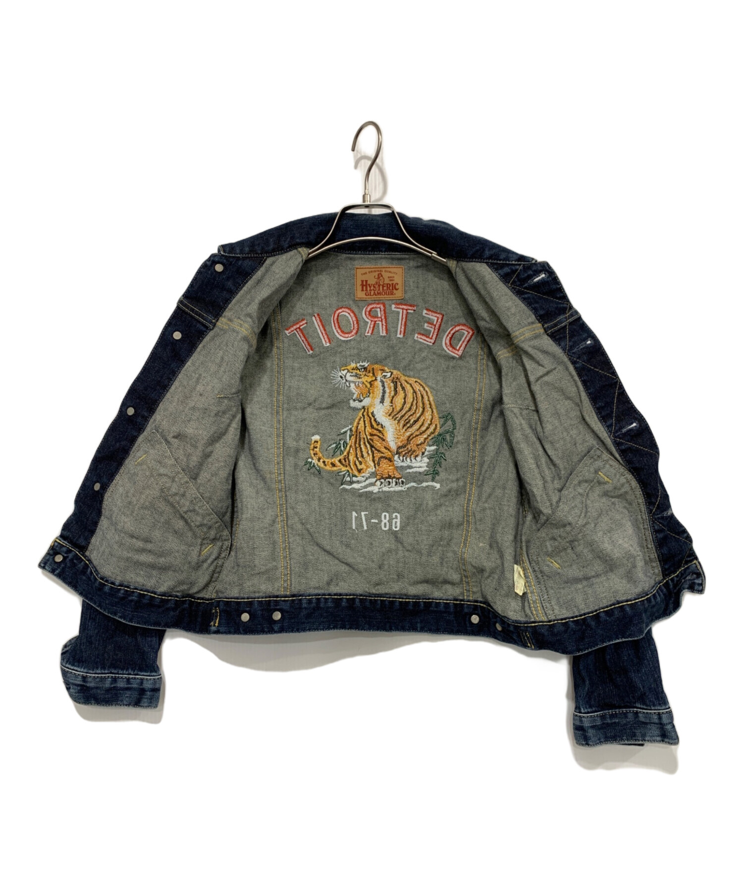 ヒステリックグラマー DETROIT 68-71 虎刺繍 デニムジャケット S 中古・古着通販】Hysteric Glamour (ヒステリックグラマー) デニム