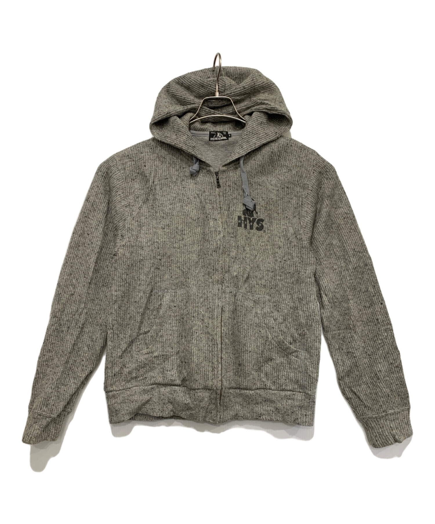 HYSTERIC GLAMOUR グレー ジップパーカ HYSTERIC GLAMOUR（ヒステリックグラマー） ジップアップパーカー