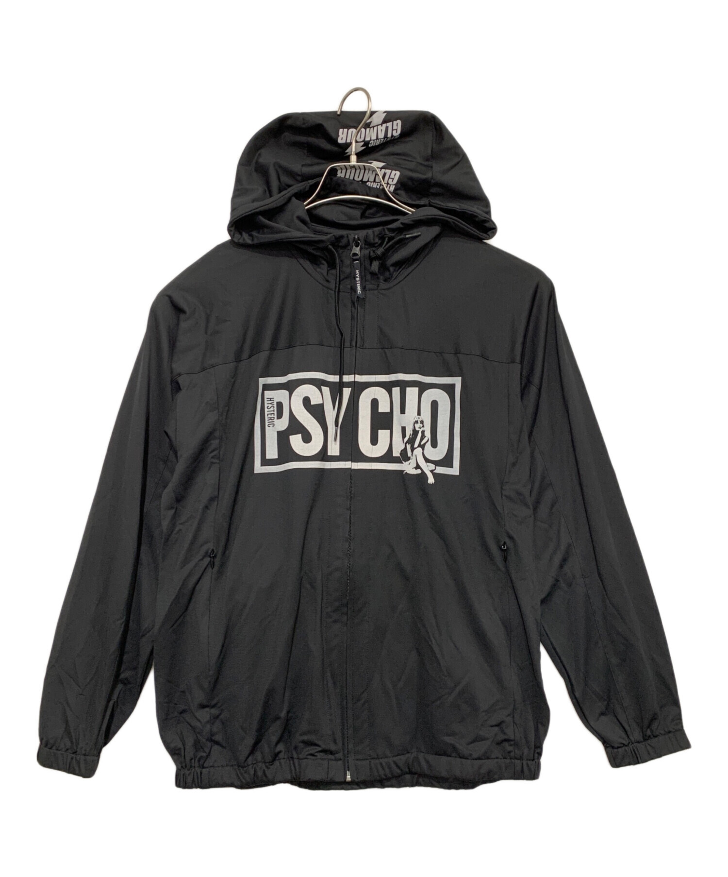 ハ*ク様 Hysteric Glamour ブラックジップパーカー SUPREME x Hysteric Glamour】Thermal Lined Zip Up Hoodie 黒