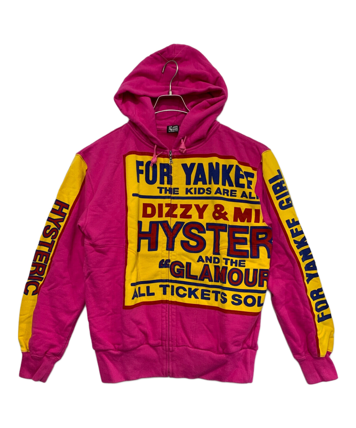 HYSTERIC GLAMOUR MAGIC イエロー ジップパーカー Sサイズ 中古・古着通販】Hysteric Glamour (ヒステリックグラマー) ジップ