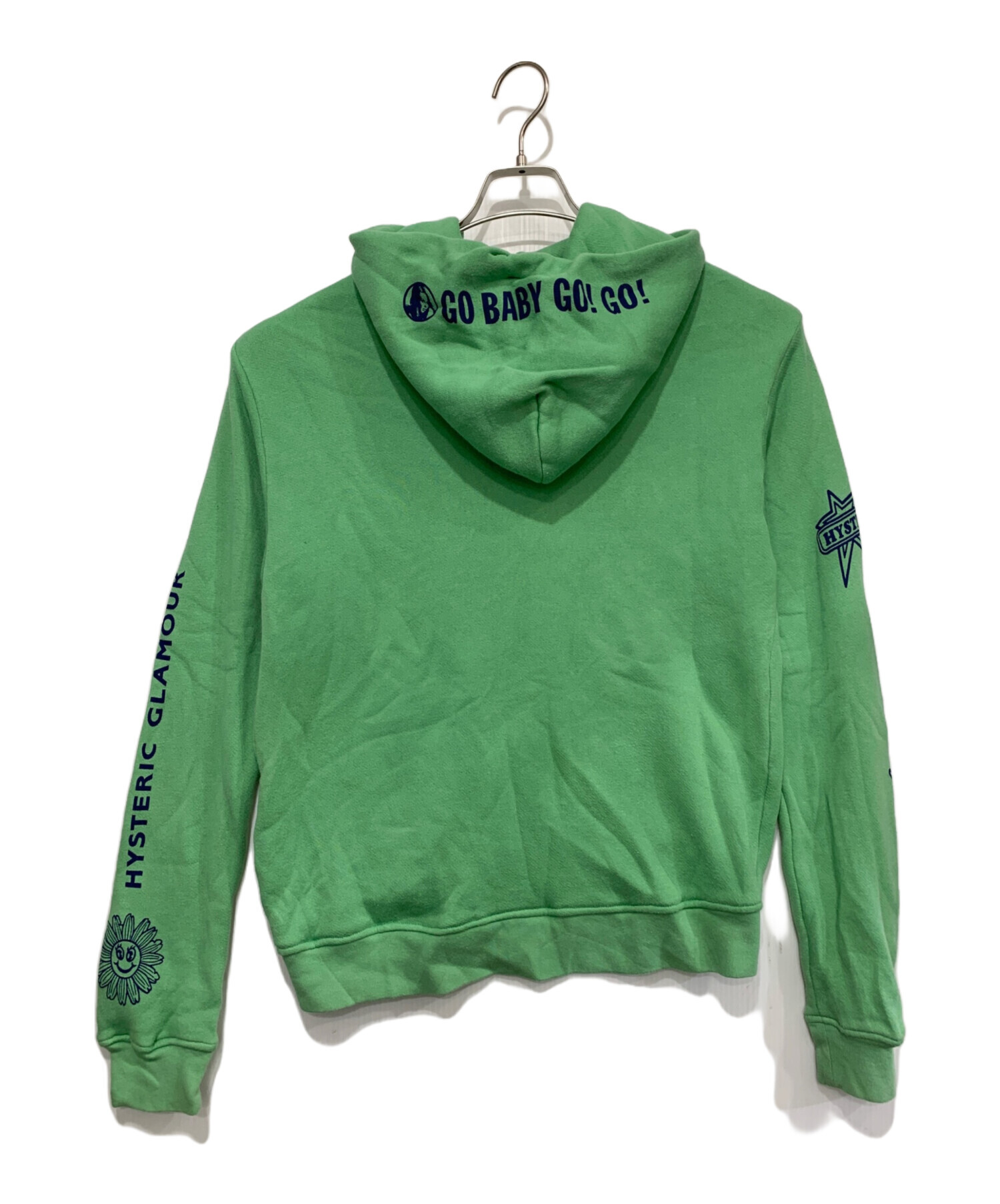 HYSTERIC GLAMOUR グリーンリバーシブルパーカー 中古・古着通販】Hysteric Glamour (ヒステリックグラマー) ジップ