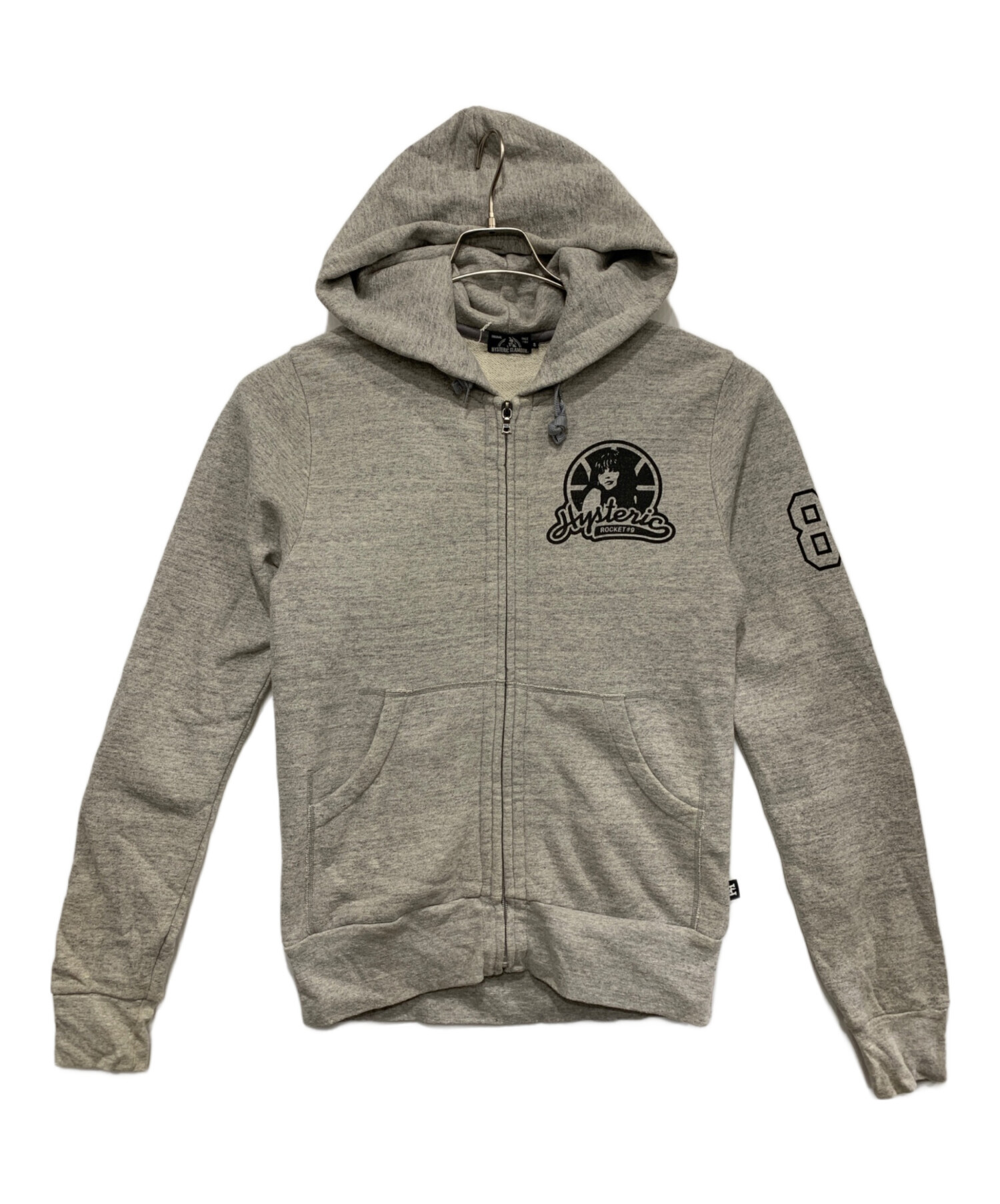 『完売品』　ヒステリックグラマー ジップパーカー　25AW グレー　【L】 中古・古着通販】Hysteric Glamour (ヒステリックグラマー) ジップ