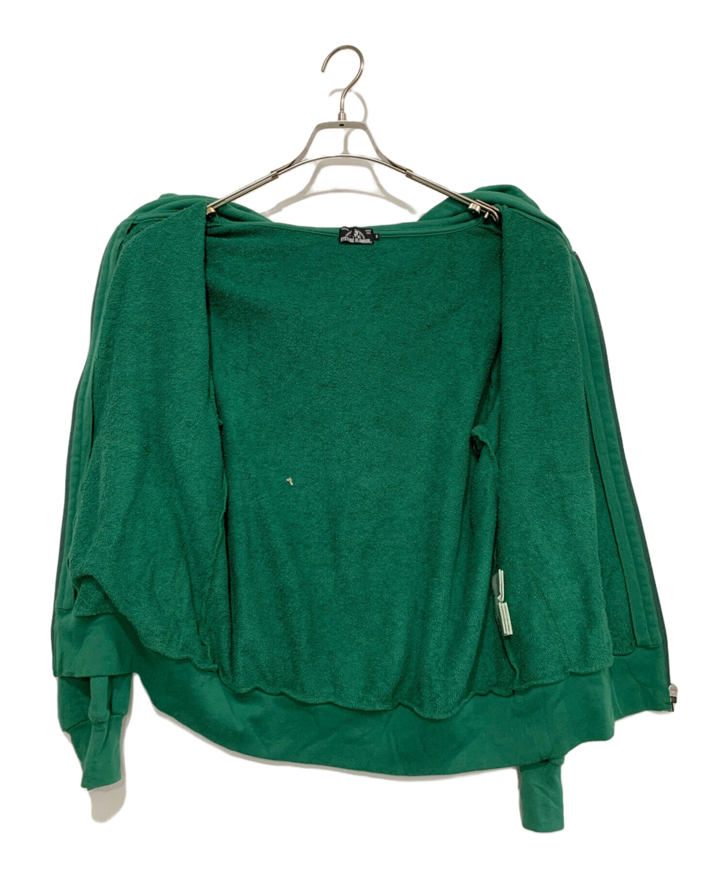 ヒステリックグラマーパーカーグリーン 中古・古着通販】Hysteric Glamour (ヒステリックグラマー) ジップ