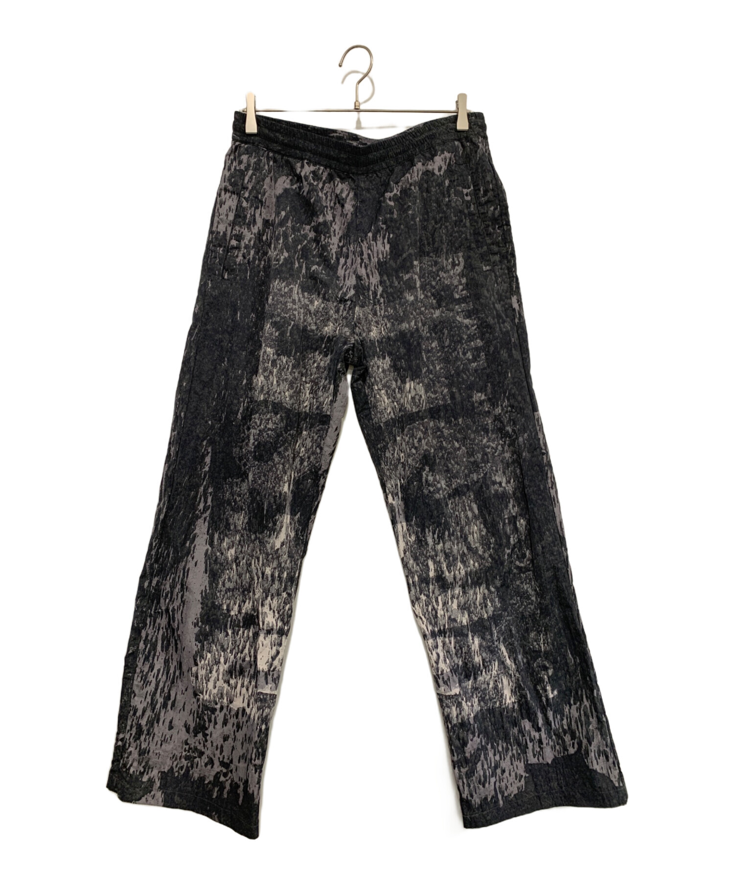 48サイズ　黒ナイロンパンツ 中古・古着通販】DIESEL (ディーゼル) ナイロンパンツ ブラック×グレー