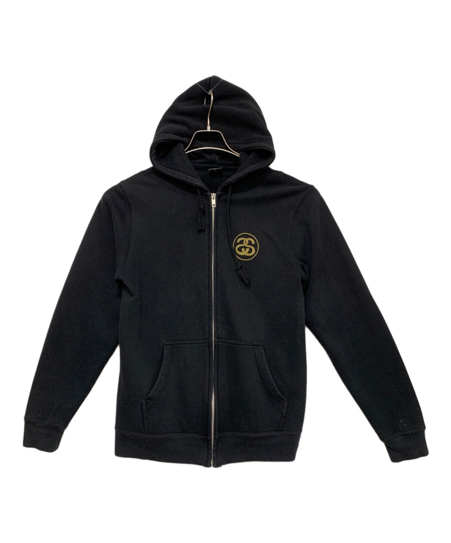 中古・古着通販】stussy (ステューシー) ジップパーカー ブラック 