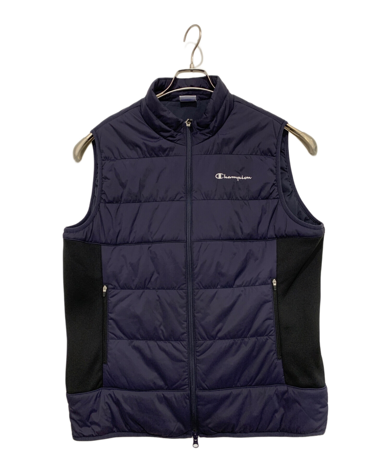 中古・古着通販】Champion (チャンピオン) 中綿ベスト ネイビー サイズ