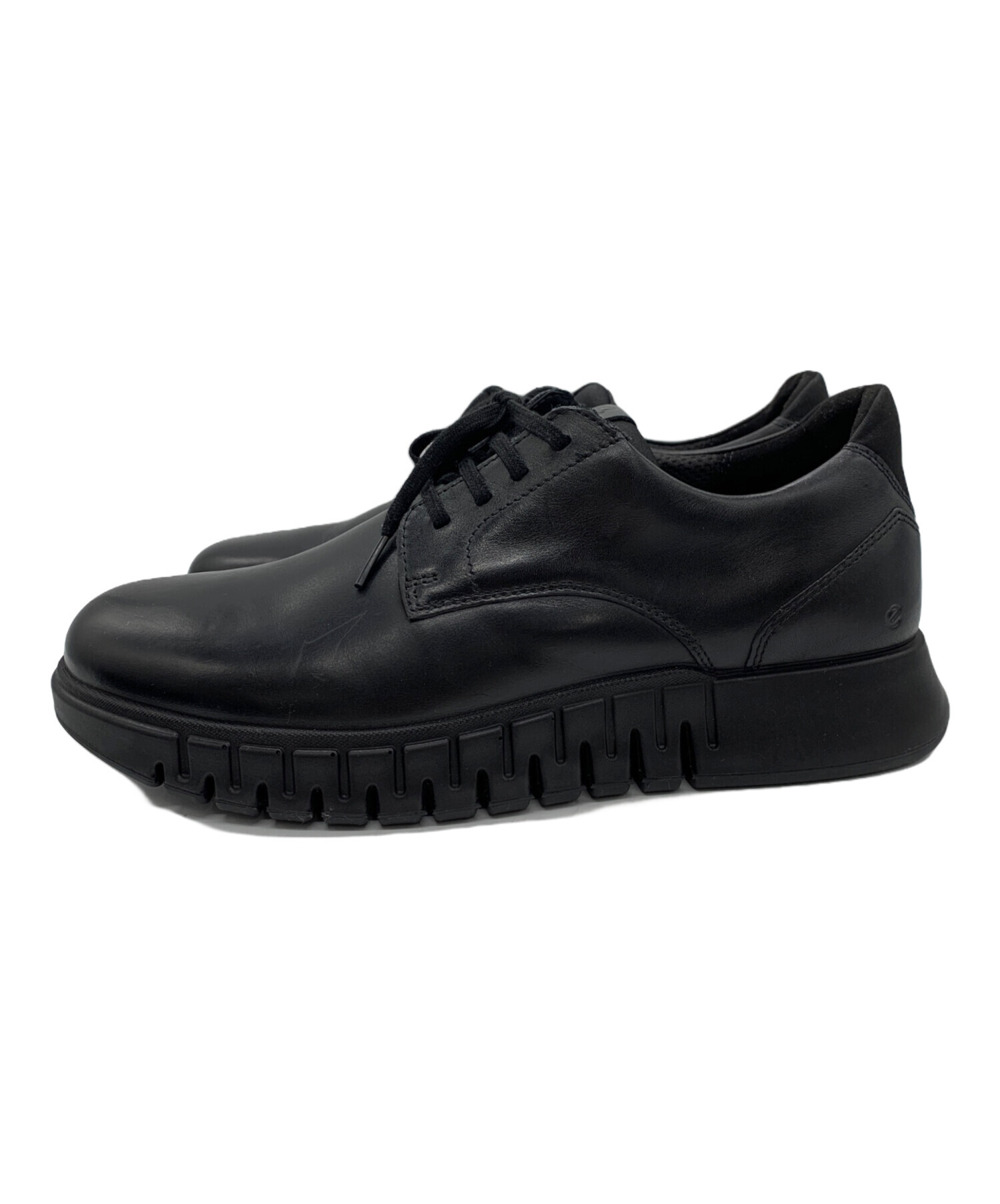 中古・古着通販】ECCO (エコー) レザーシューズ ブラック サイズ:26.5