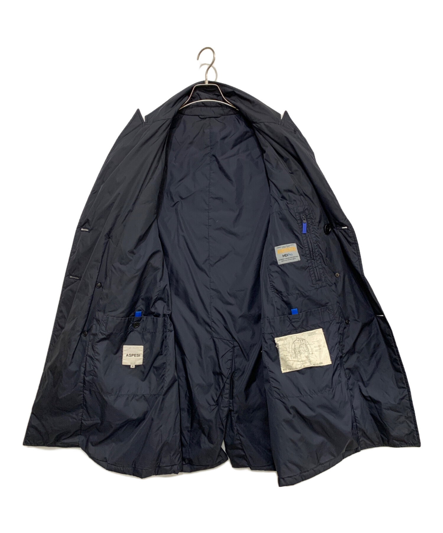 中古・古着通販】ASPESI (アスペジ) ナイロンコート ネイビー サイズ:M