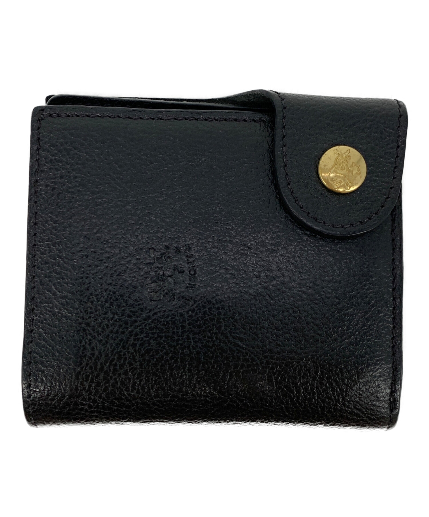 中古・古着通販】IL BISONTE (イル ビゾンテ) 2つ折り財布 ブラック 