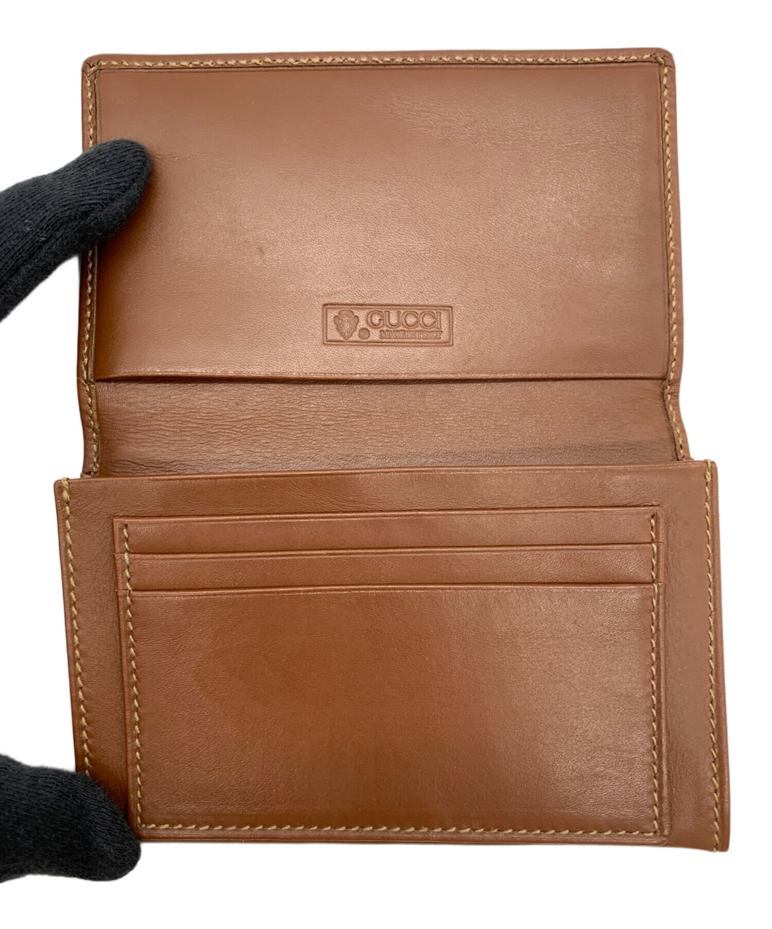中古・古着通販】GUCCI (グッチ) カードケース ブラウン｜ブランド
