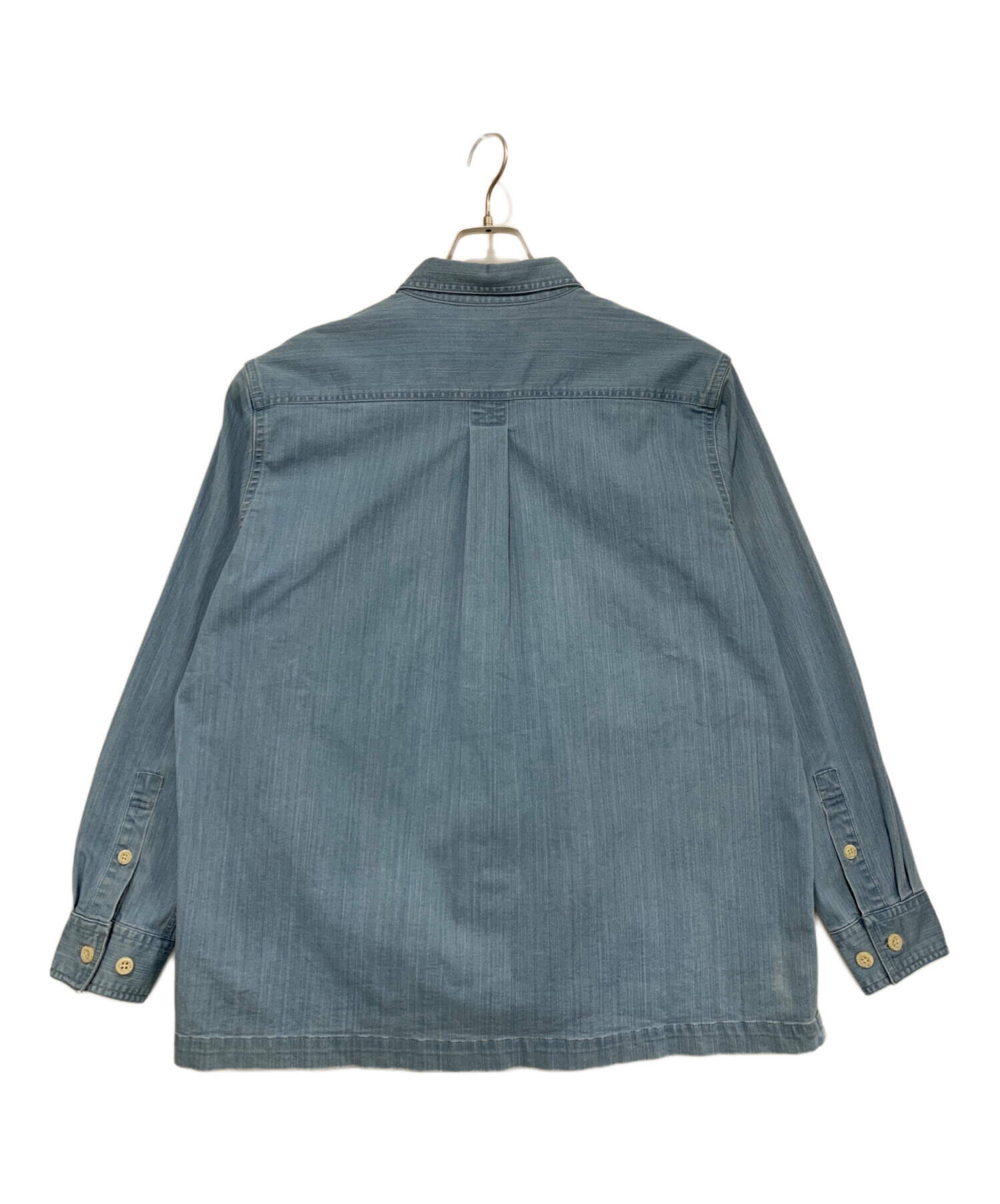 中古・古着通販】LACOSTE (ラコステ) 長袖シャツ ブルー サイズ:M 
