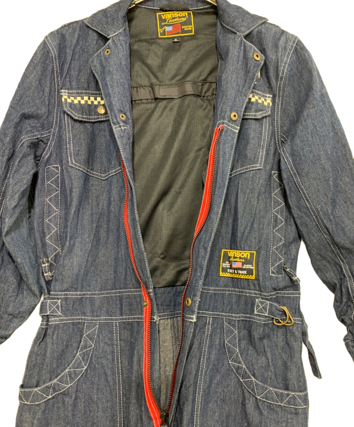 中古・古着通販】VANSON (バンソン) デニムカバーオール インディゴ