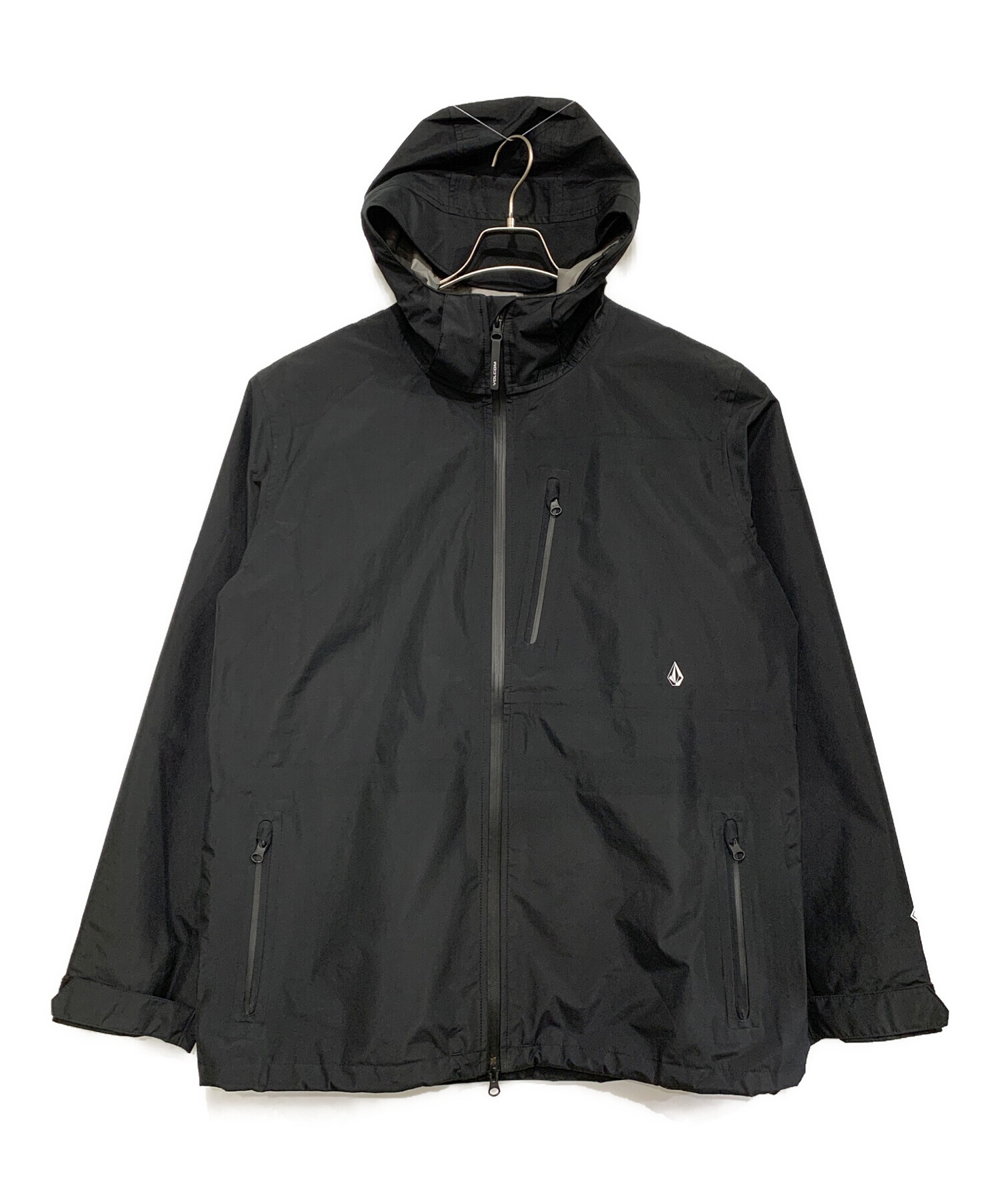 中古・古着通販】VOLCOM (ボルコム) ナイロンパーカー ブラック サイズ