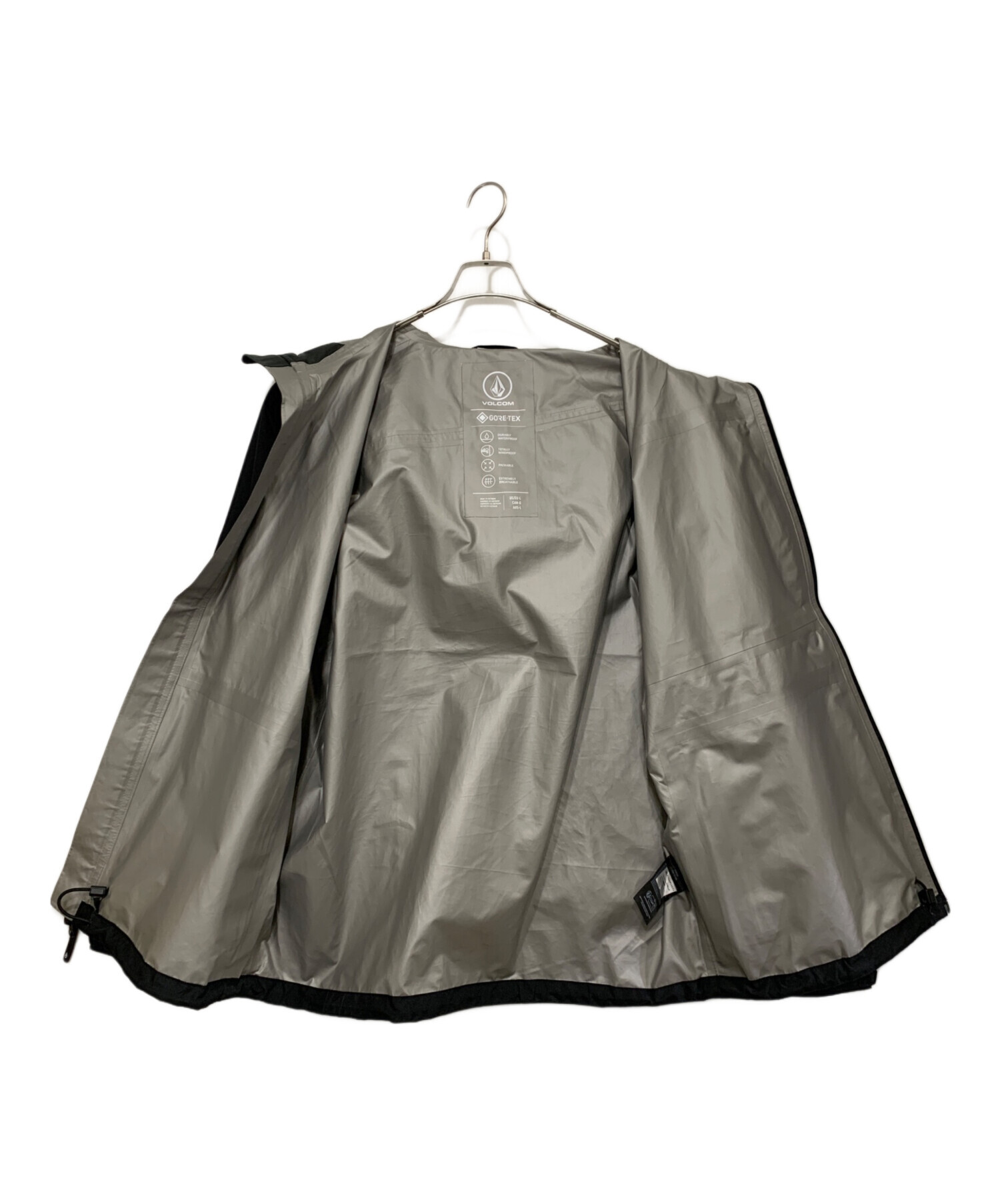 中古・古着通販】VOLCOM (ボルコム) ナイロンパーカー ブラック サイズ