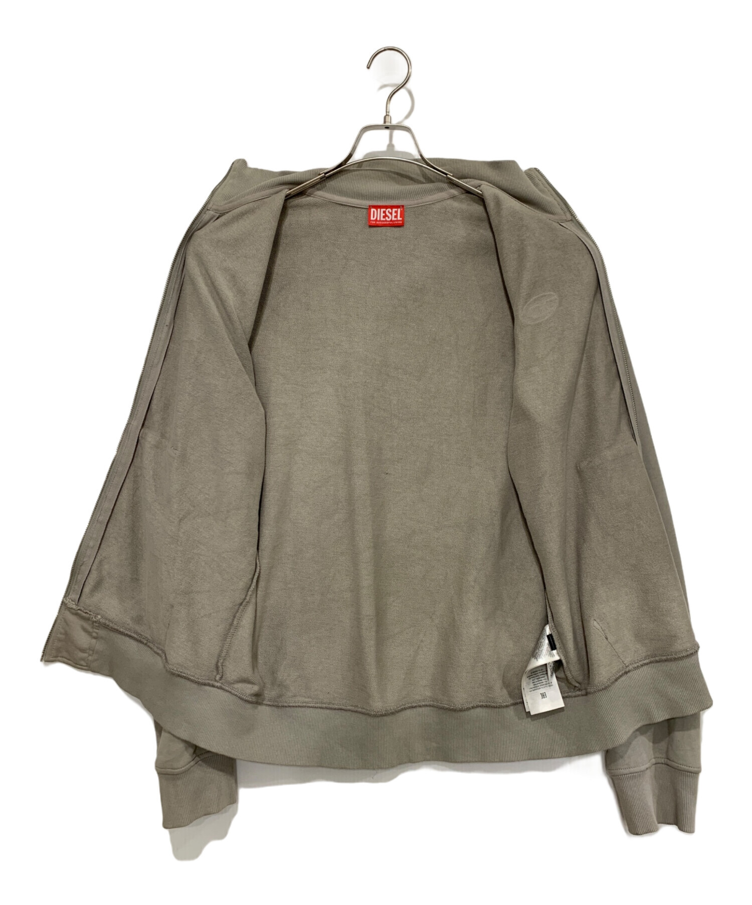 中古・古着通販】DIESEL (ディーゼル) ジップアップトレーナー グレー 