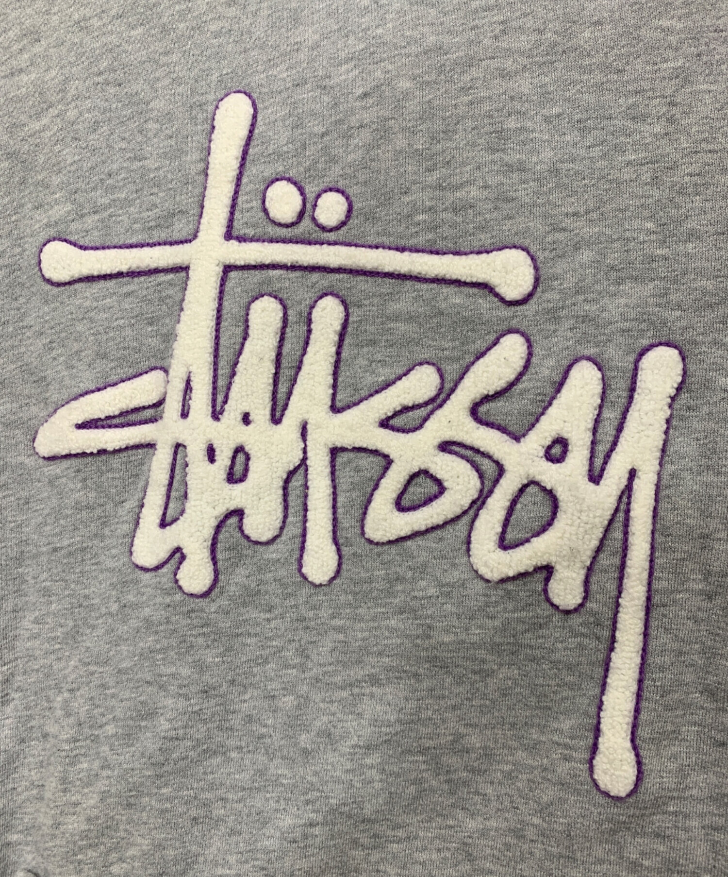 中古・古着通販】stussy (ステューシー) プルオーバーパーカー グレー