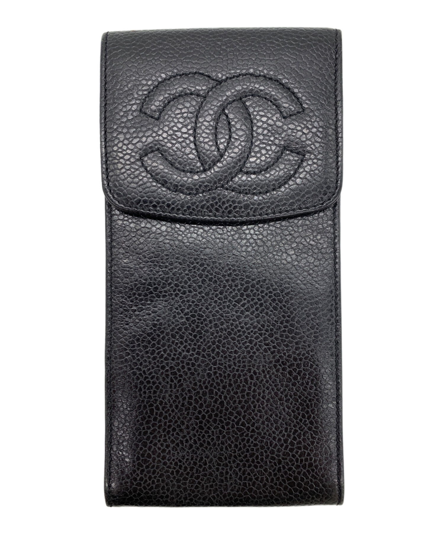 シャネル メガネケース 中古・古着通販】CHANEL (シャネル) メガネケース ブラック｜ブランド
