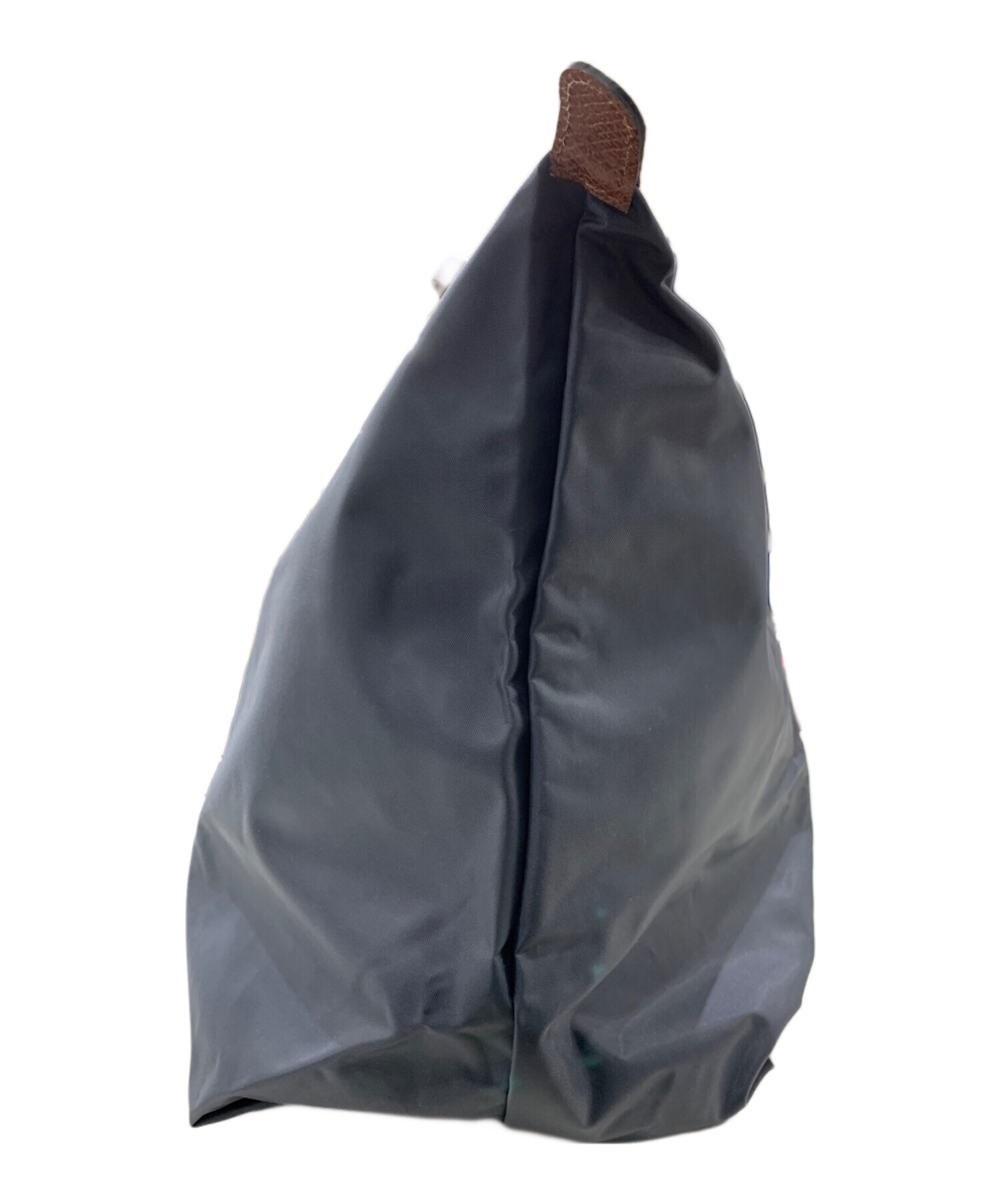 中古・古着通販】LONGCHAMP (ロンシャン) ナイロンハンドバッグ グレー 
