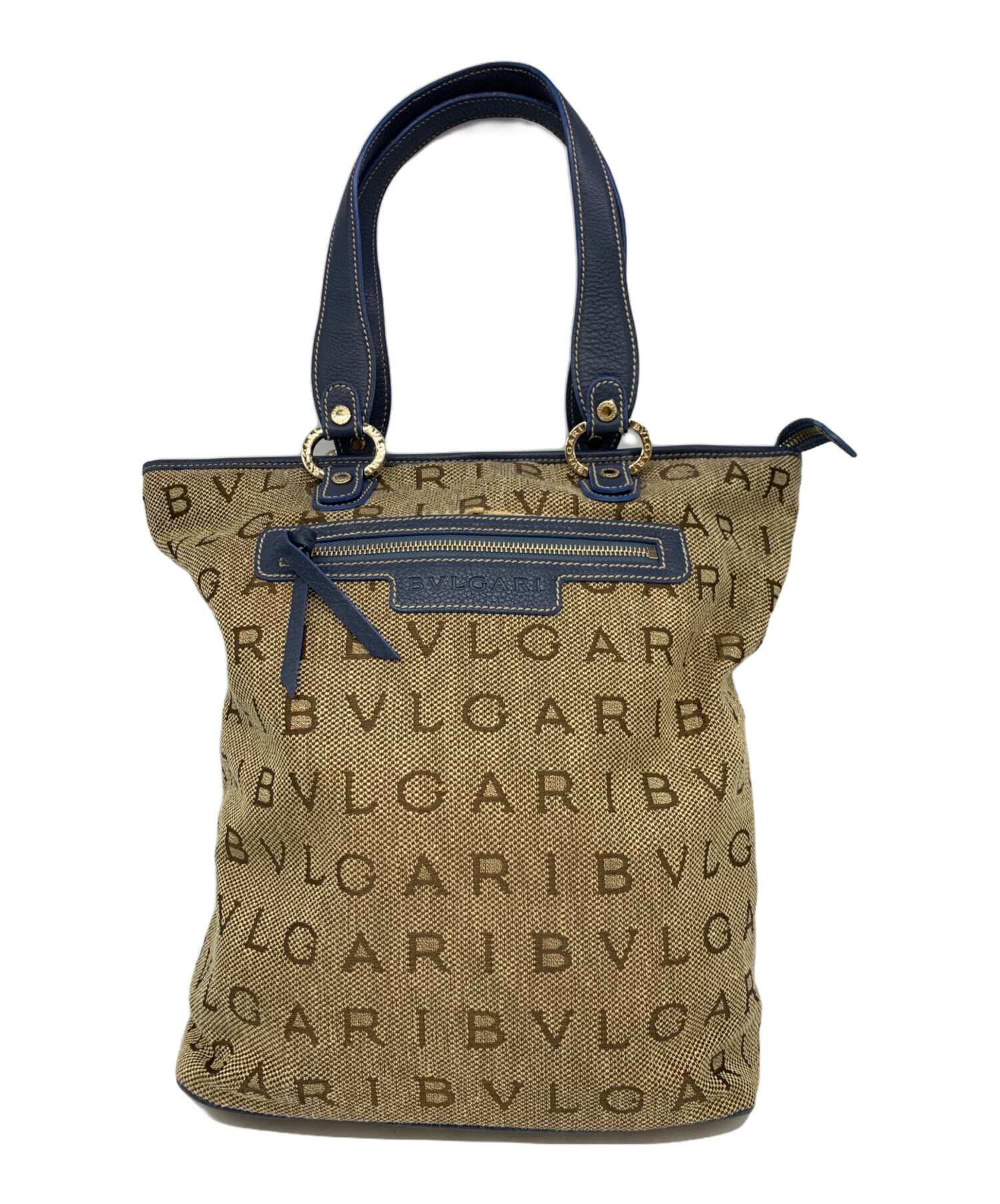 中古・古着通販】BVLGARI (ブルガリ) ハンドバッグ カーキ｜ブランド 