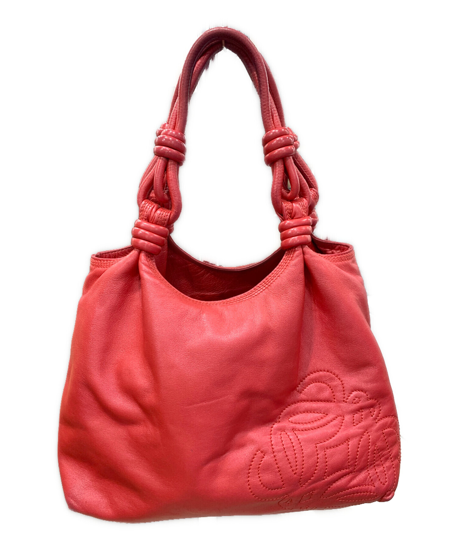 中古・古着通販】LOEWE (ロエベ) ハンドバッグ レッド｜ブランド・古着