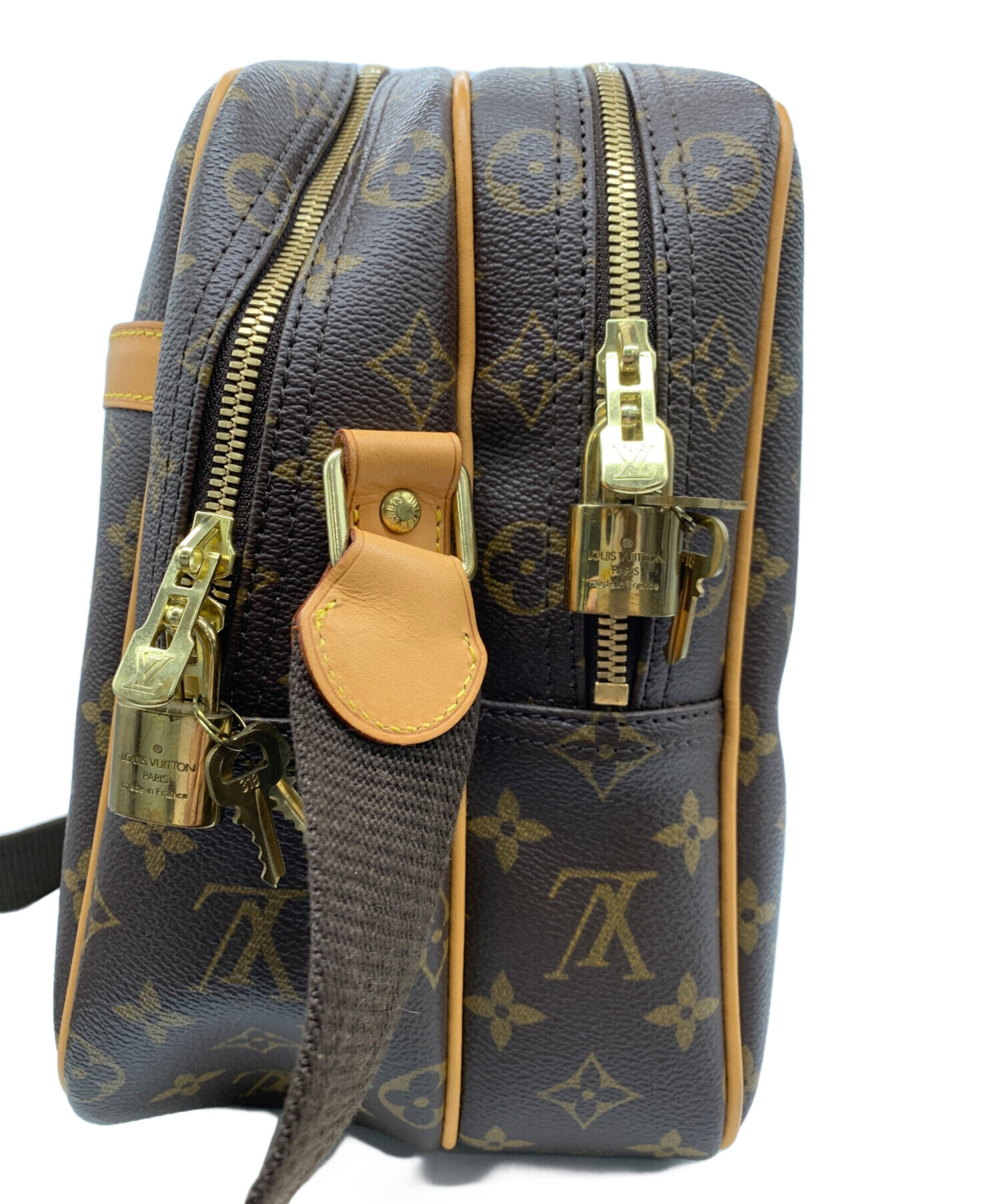 LOUIS VUITTON ブラウンのハンドバッグ／ショルダーバッグ 中古・古着通販】LOUIS VUITTON (ルイ ヴィトン) ショルダーバッグ