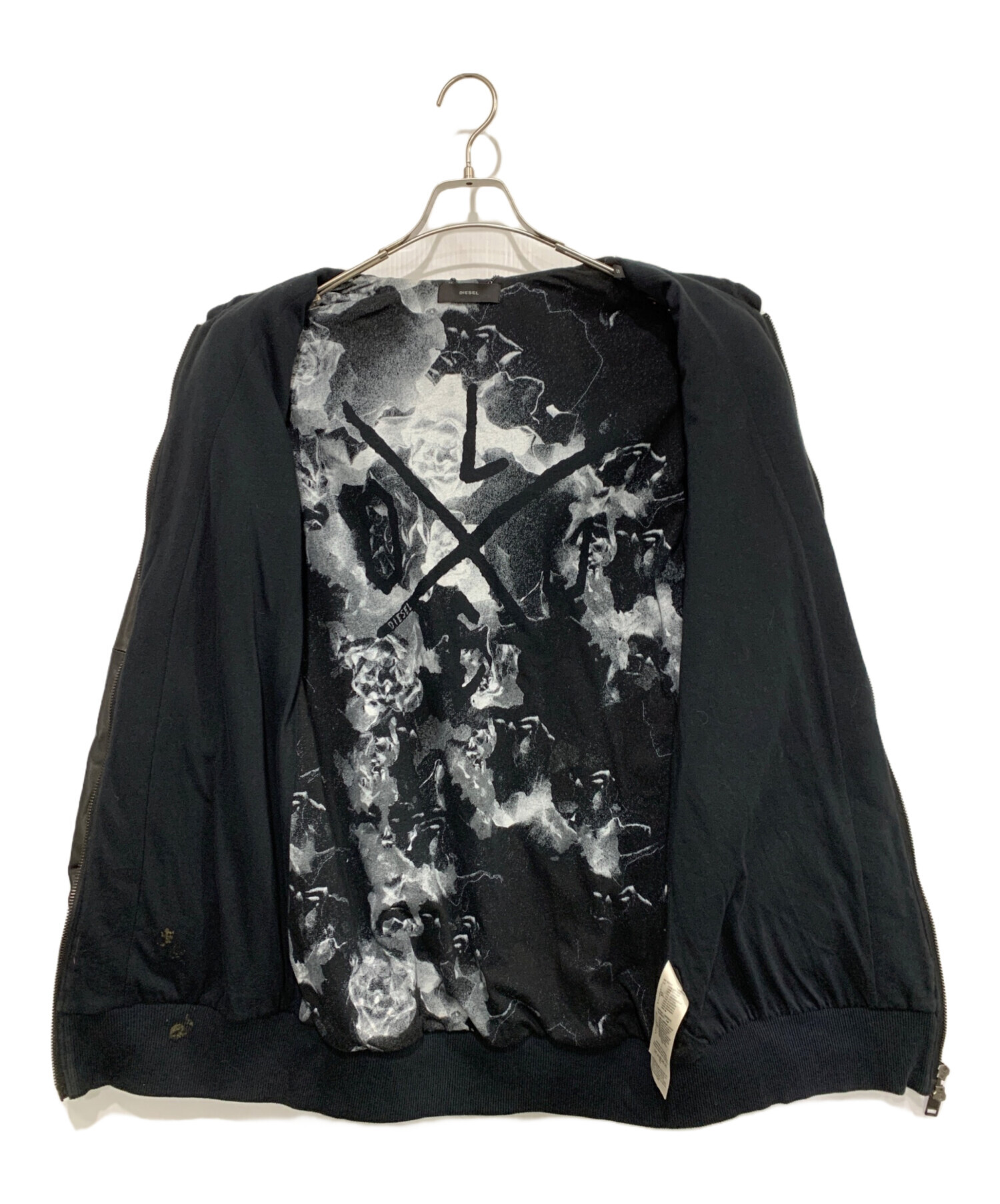 中古・古着通販】DIESEL (ディーゼル) ラムレザースリーブジップ