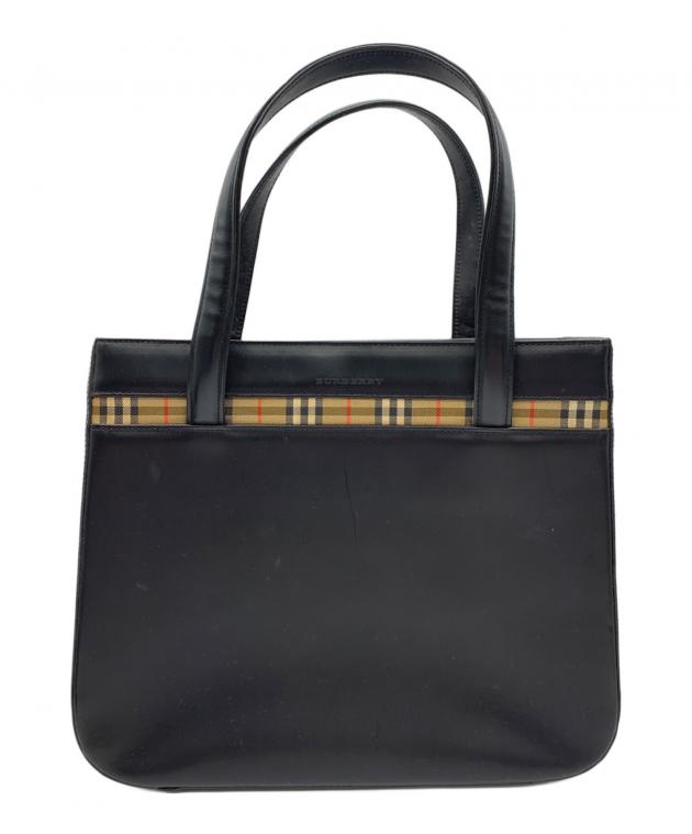 中古・古着通販】BURBERRY (バーバリー) ノバチェックハンドバッグ 