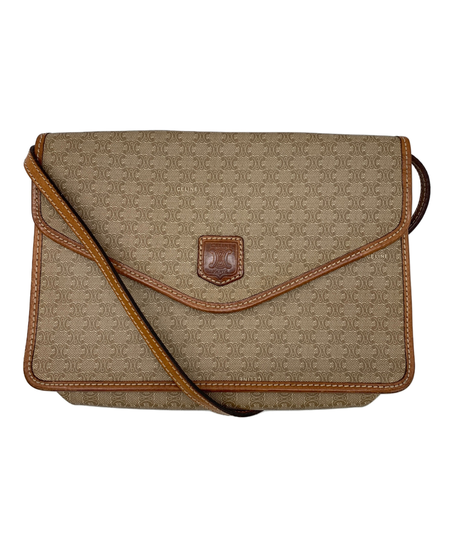 中古・古着通販】CELINE (セリーヌ) ショルダーバッグ ベージュ 
