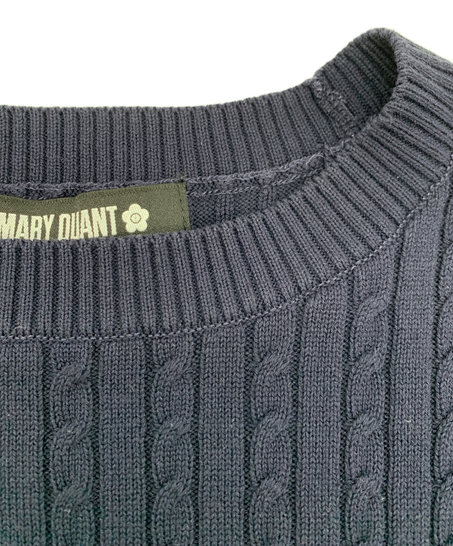 中古・古着通販】MARY QUANT (マリークヮント) 厚手ニット ネイビー