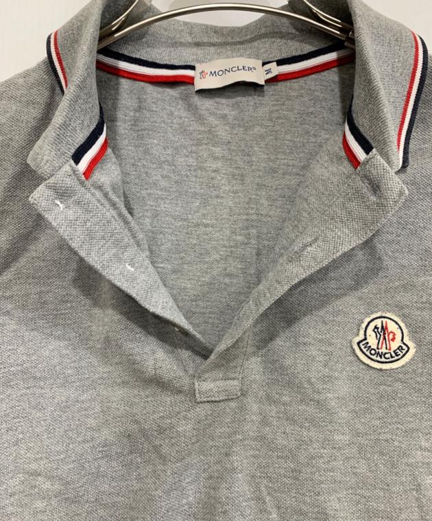 中古・古着通販】MONCLER (モンクレール) ポロシャツ グレー サイズ:M