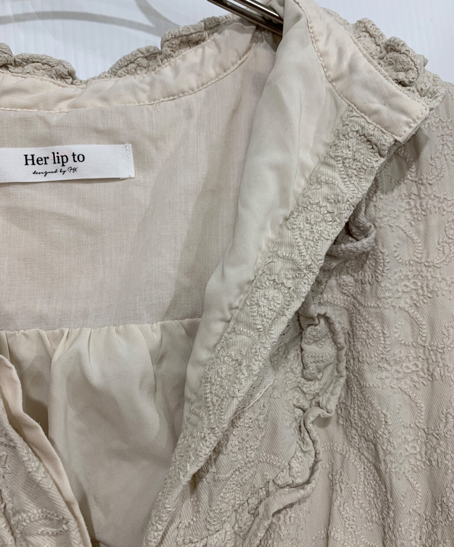 中古・古着通販】Her lip to (ハーリップトゥ) ノースリーブ 