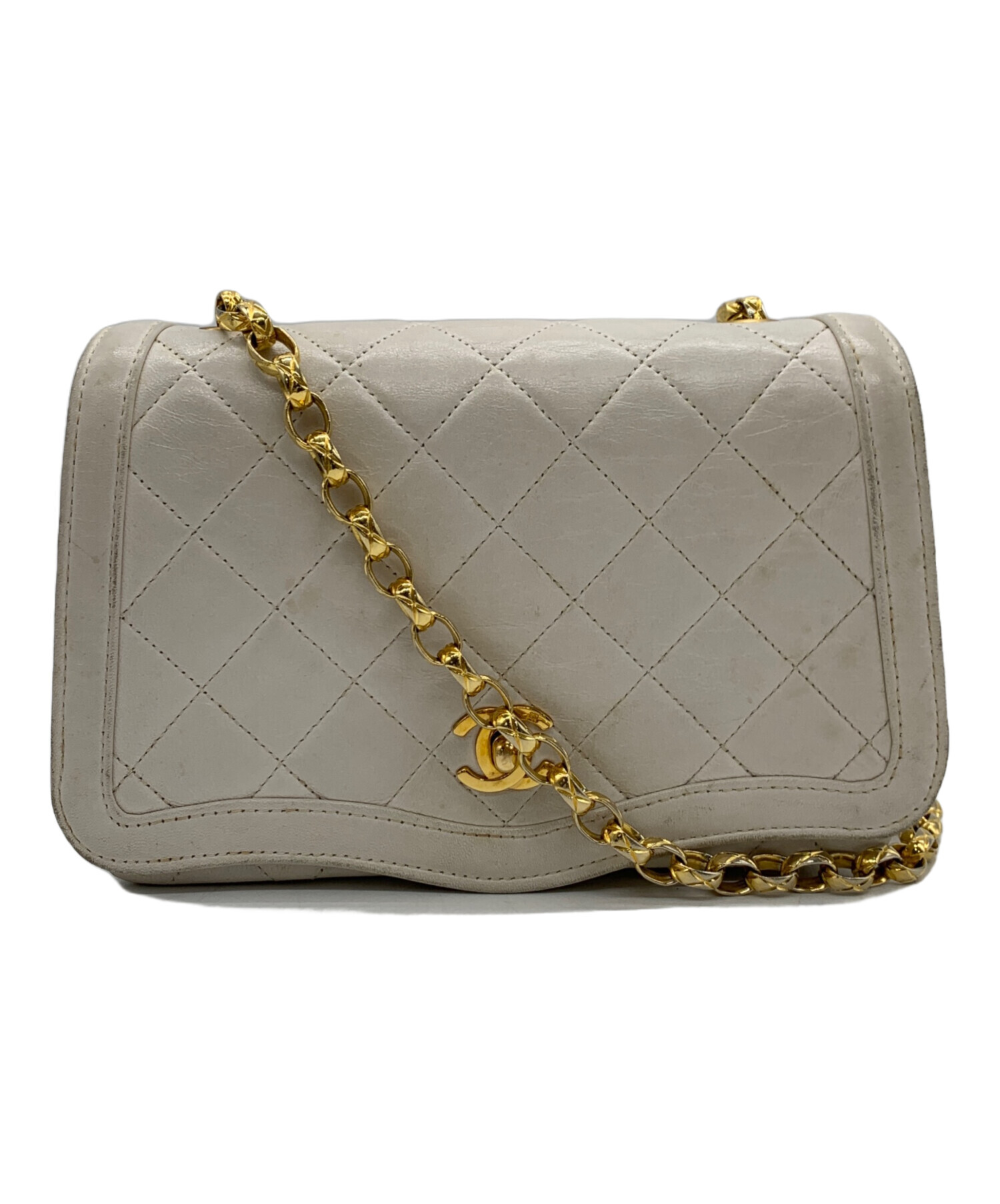 中古・古着通販】CHANEL (シャネル) ショルダーバッグ ホワイト