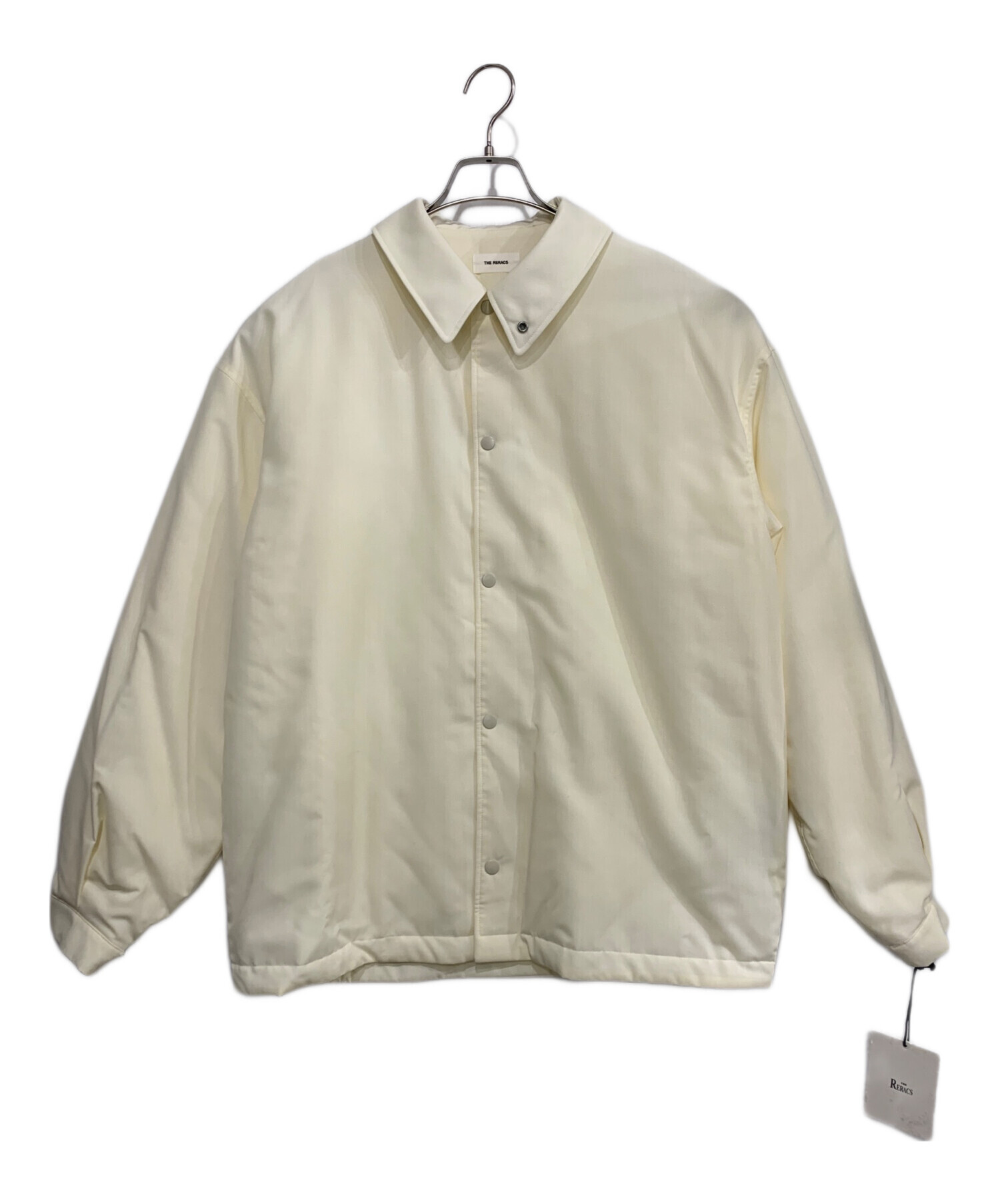 THE RERACS ザリラクス ブラウス 36(S位) ベージュ 【古着】【中古】 中古・古着通販】THE RERACS (ザ リラクス) ロングチェックシャツ