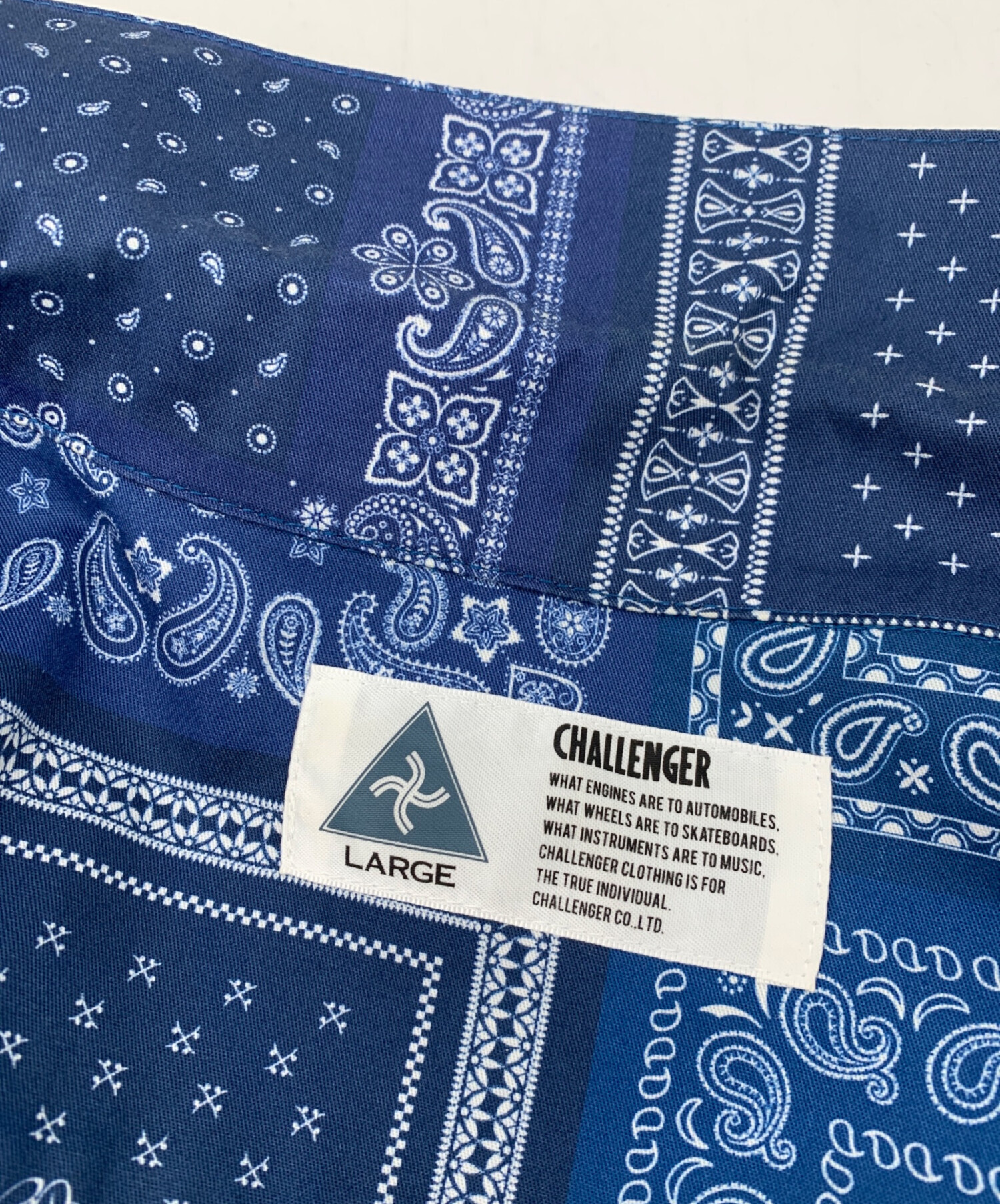中古・古着通販】CHALLENGER (チャレンジャー) 半袖シャツ ブルー