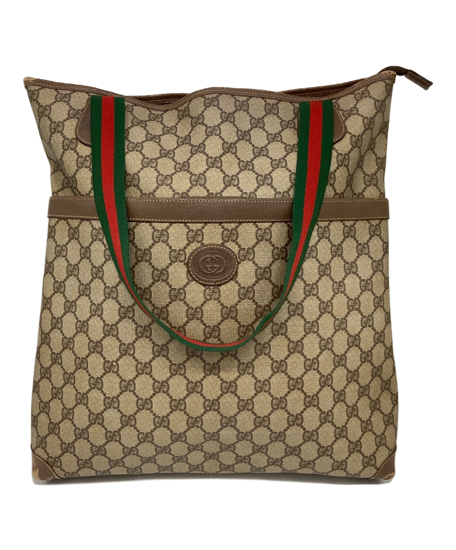 中古・古着通販】GUCCI (グッチ) トートバッグ ブラウン｜ブランド 