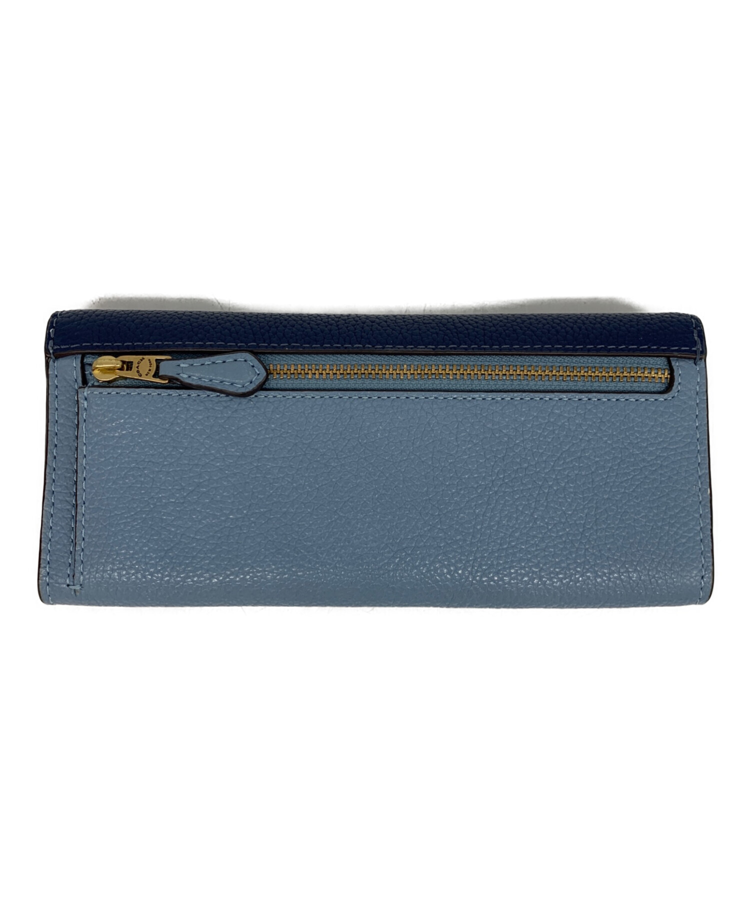 中古・古着通販】COACH (コーチ) 長財布 ブルー｜ブランド・古着通販