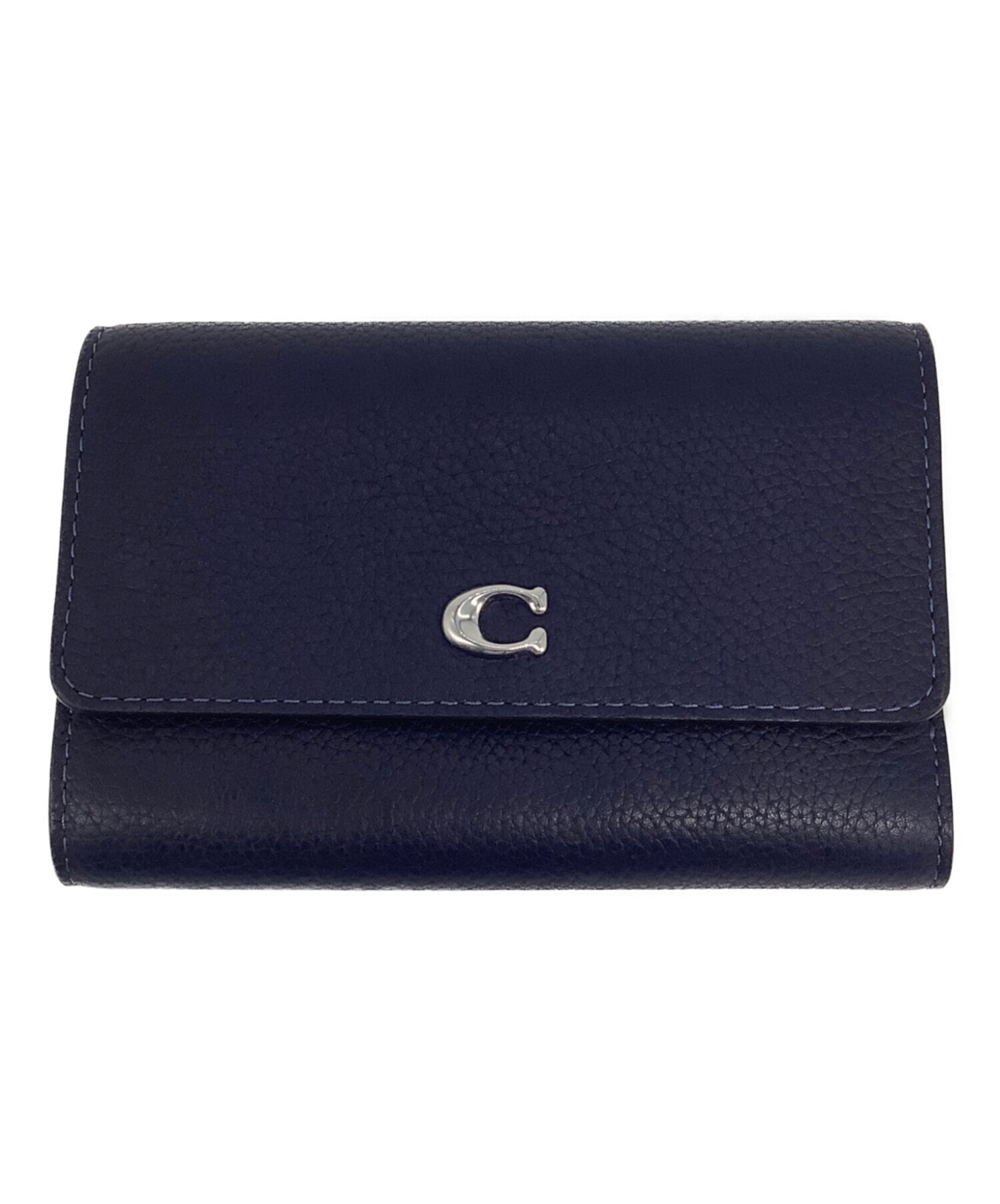 中古・古着通販】COACH (コーチ) 2つ折り財布 ネイビー｜ブランド