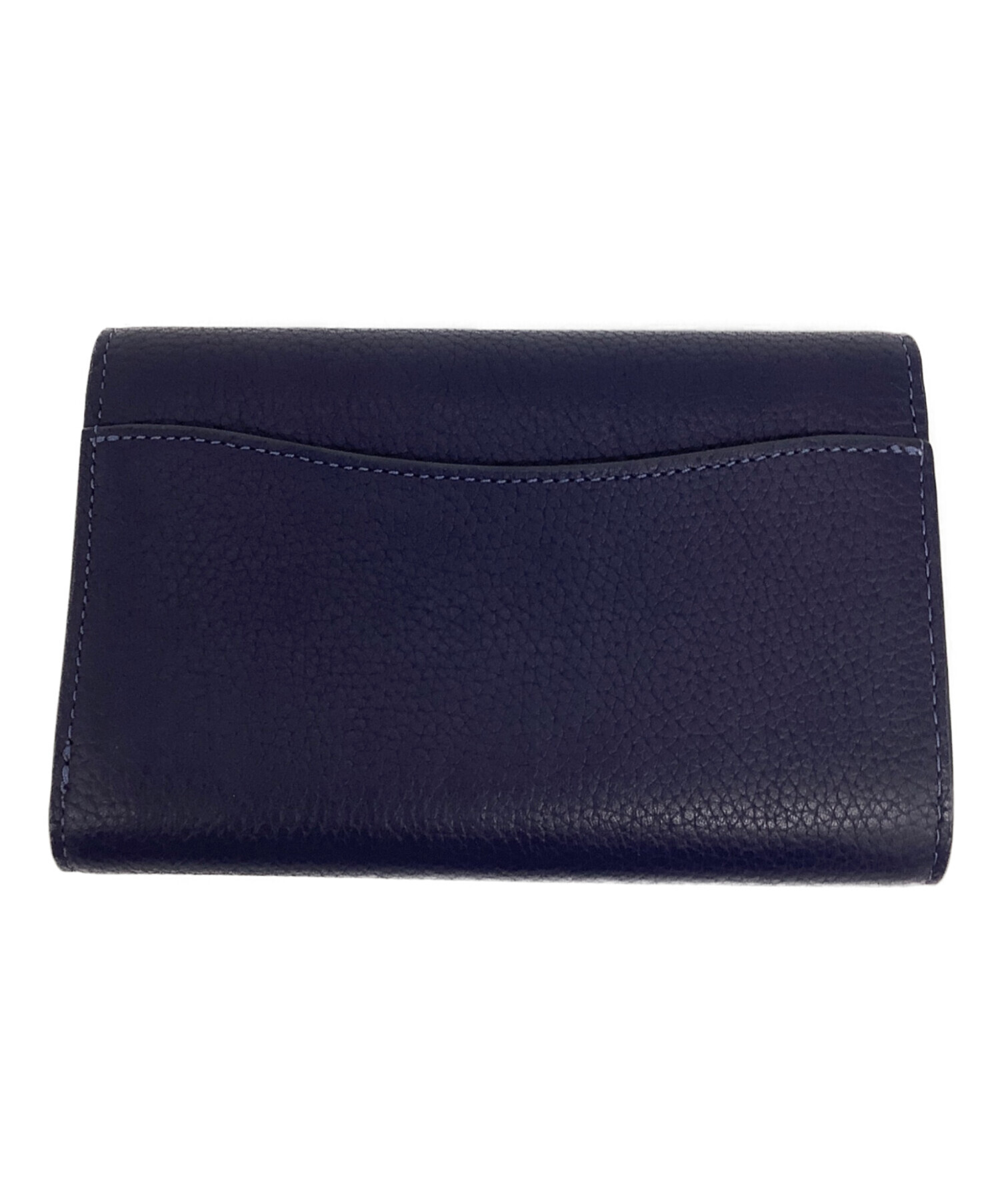 Coach 折りたたみ財布　(新品未使用) 中古・古着通販】COACH (コーチ) 2つ折り財布 ネイビー｜ブランド