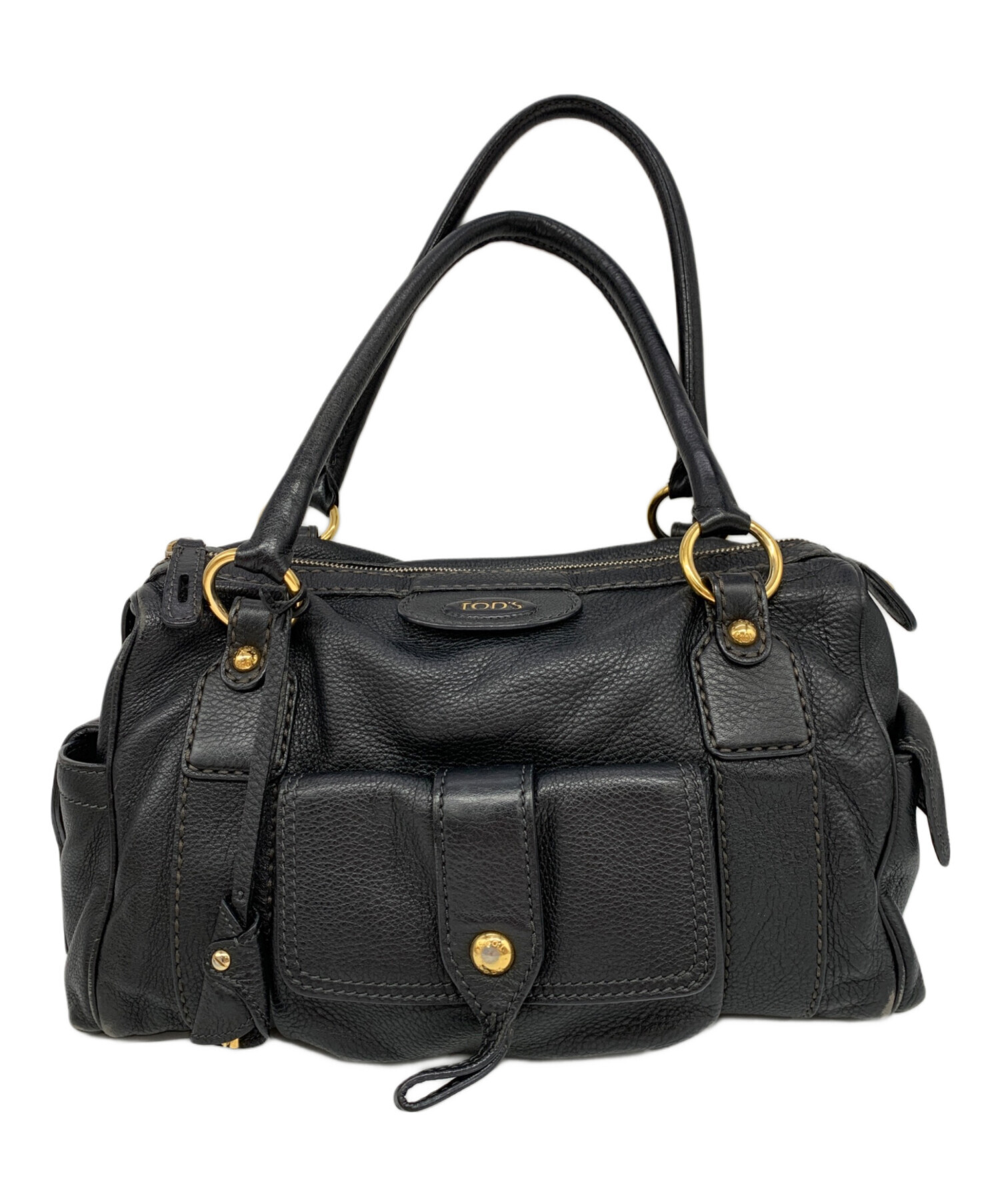 中古・古着通販】TOD'S (トッズ) ミニボストンバッグ ブラック