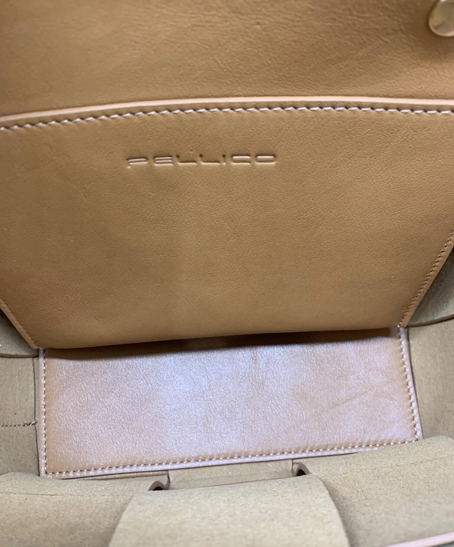 中古・古着通販】PELLICO (ペリーコ) ハンドバッグ ブラウン｜ブランド 