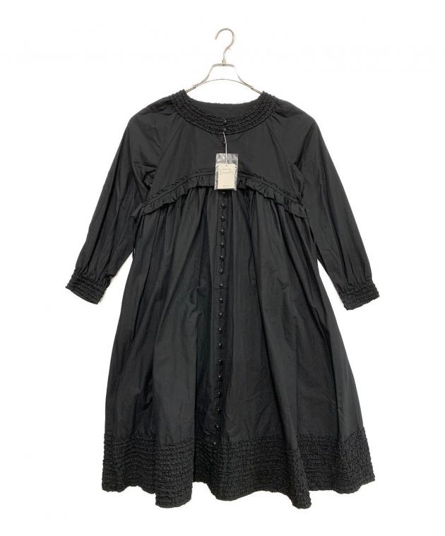 中古・古着通販】PINK HOUSE (ピンクハウス) 長袖ワンピース ブラック 