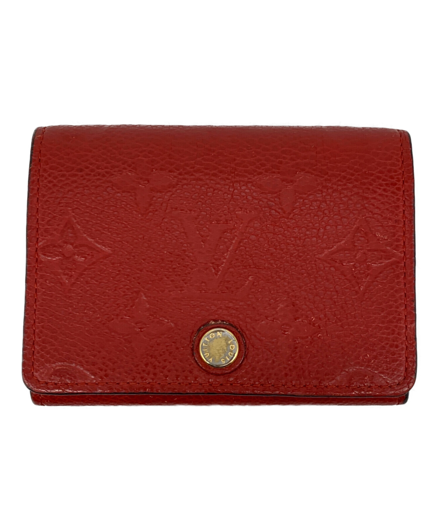 中古・古着通販】LOUIS VUITTON (ルイ ヴィトン) カードケース レッド