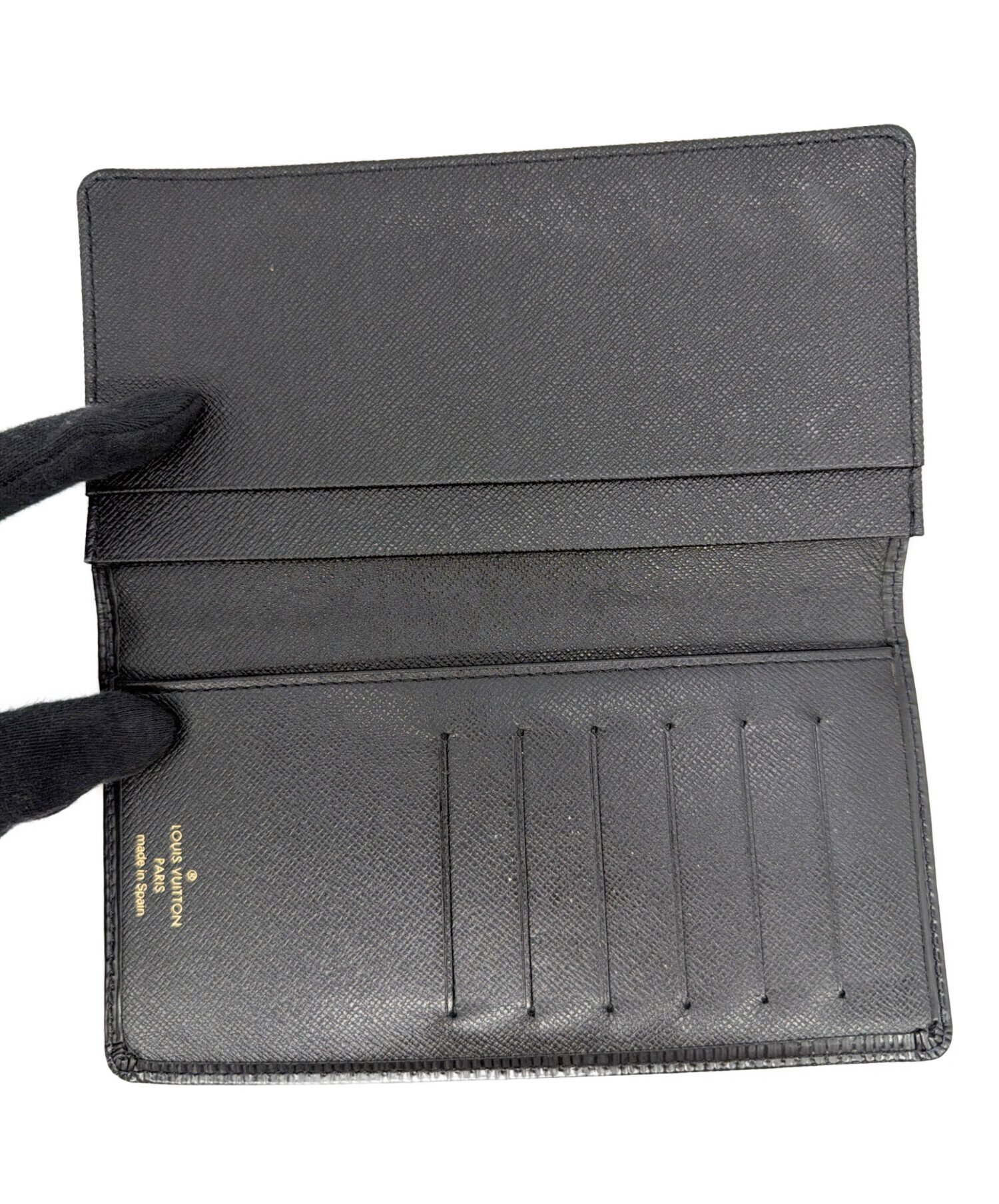 コ*】様 LOUIS VUITTON 長財布 ブラック 中古・古着通販】LOUIS VUITTON (ルイ ヴィトン) 長財布 ブラック